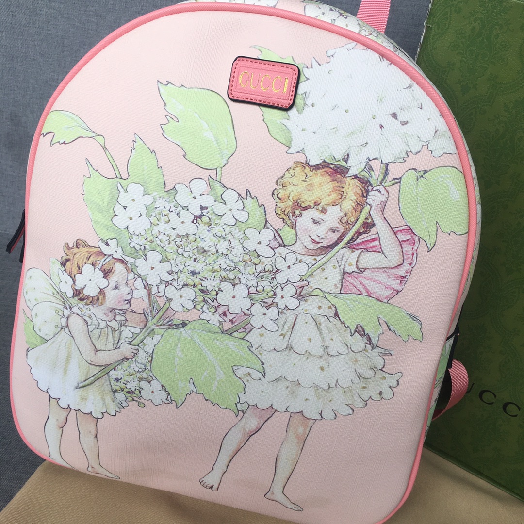 Mochila de espalda rosa de Hada de las Flores, medidas: 37*34*10, embalaje: bolsa antipolvo