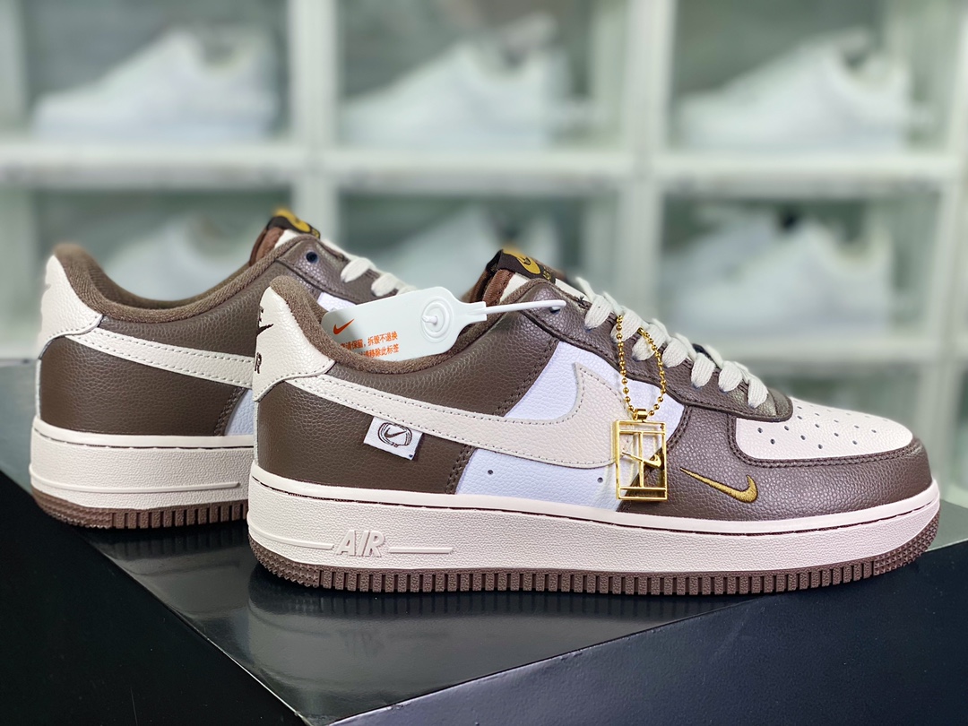 Air Force 1'07 Low ”Brown/Beige/Olive Green” Air Force One classic low-top all-match casual sports shoes DB3301-077