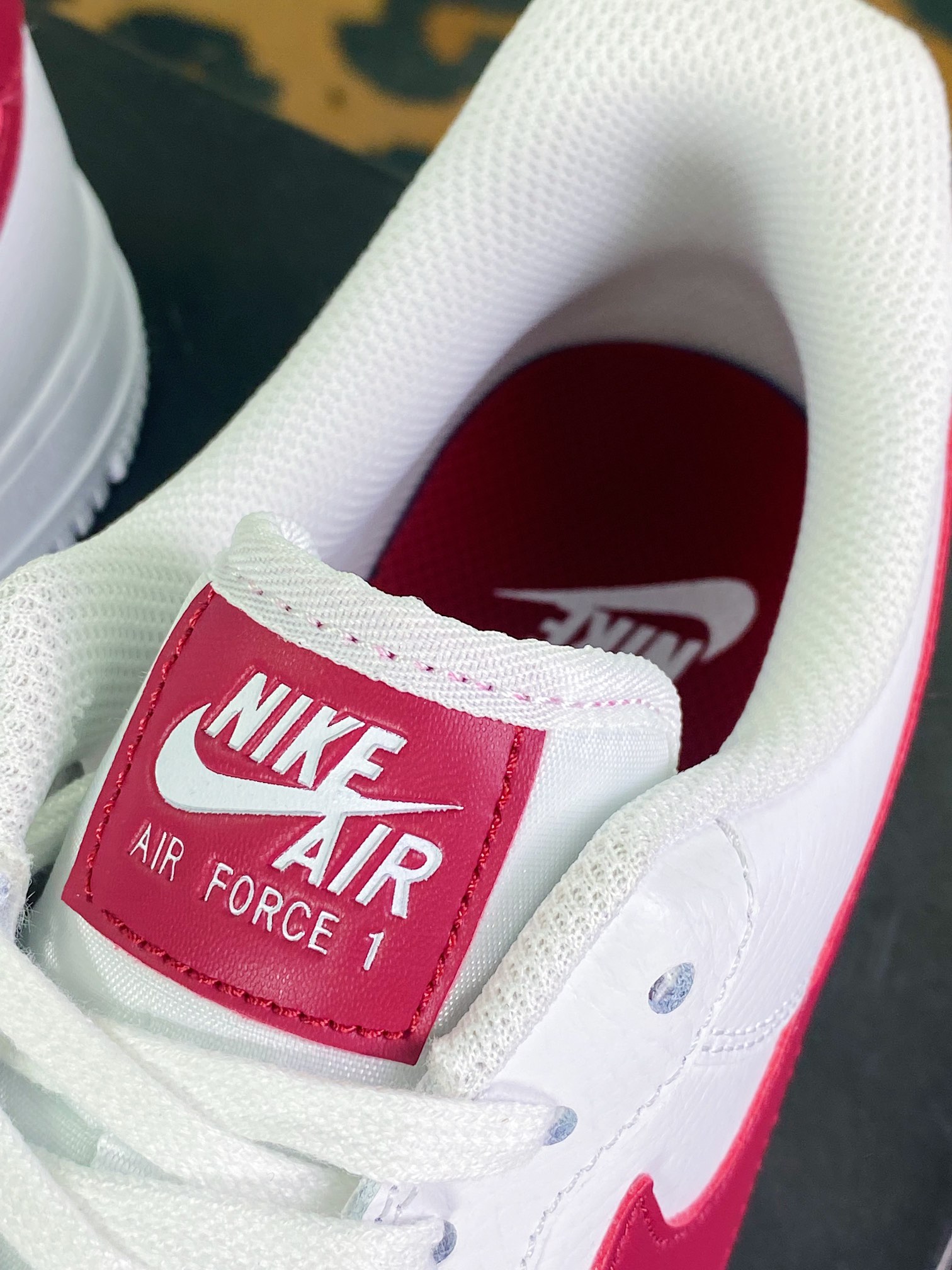 Wmns Air Force 1′07 ”White/Noble Red” Air Force One classic low-top all-match casual sports shoes ”leather white wine red” 315115-154