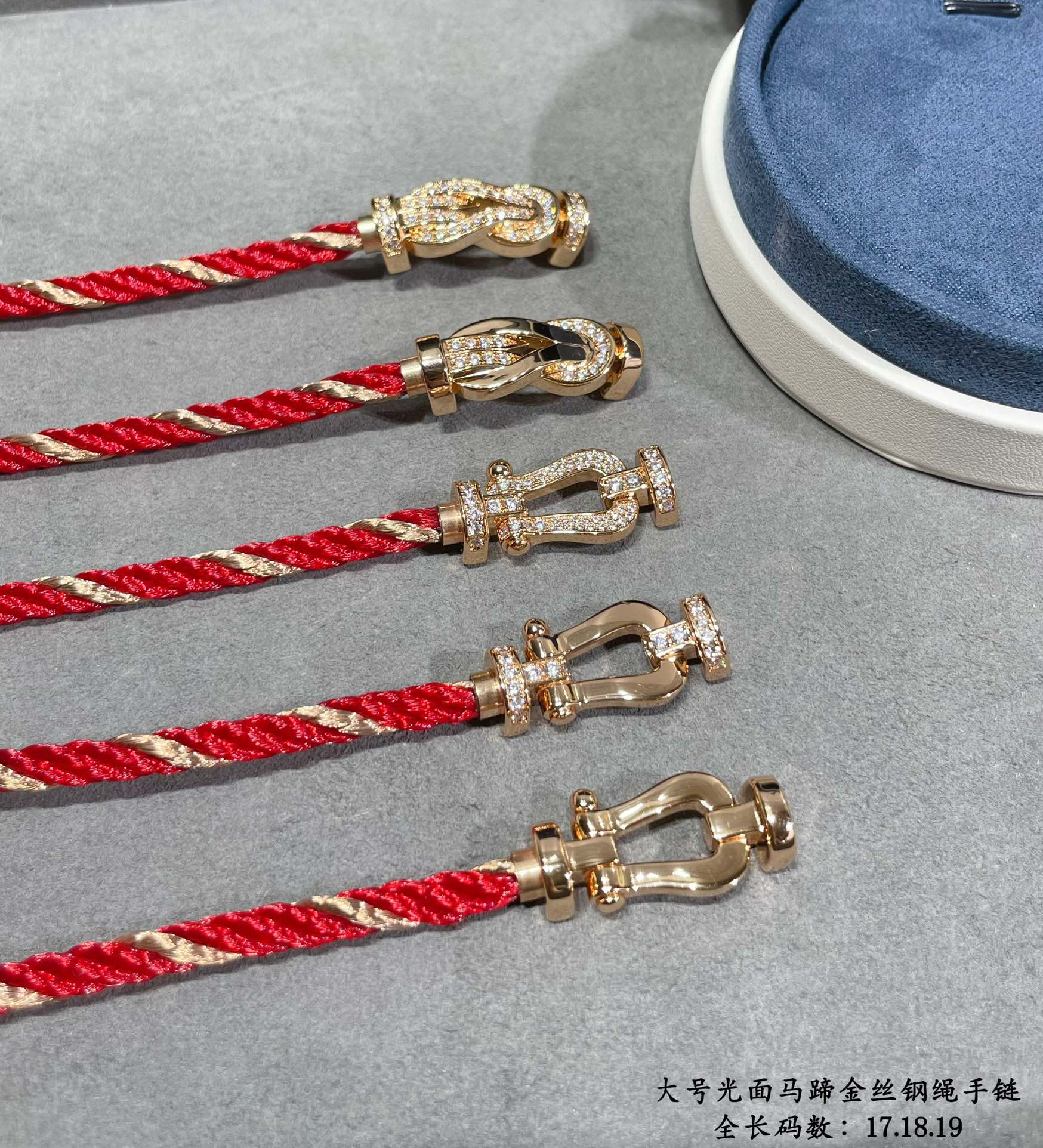 ⚠️此款不退不换不售后⚠️ V金材质   大号全长17.18.19💥新品发布❤️费雷德大号光面马蹄金丝钢