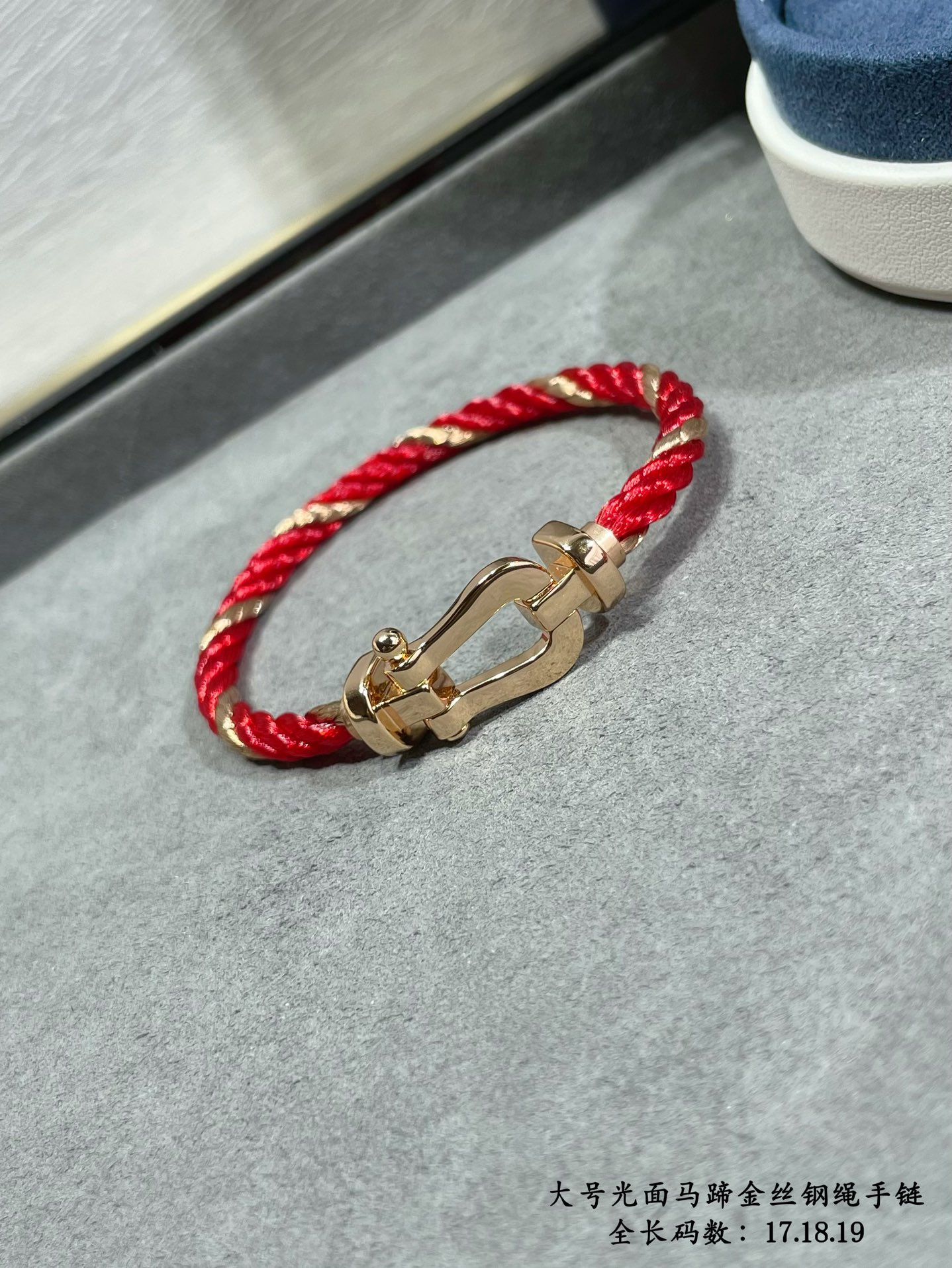 ⚠️此款不退不换不售后⚠️ V金材质   大号全长17.18.19💥新品发布❤️费雷德大号光面马蹄金丝钢
