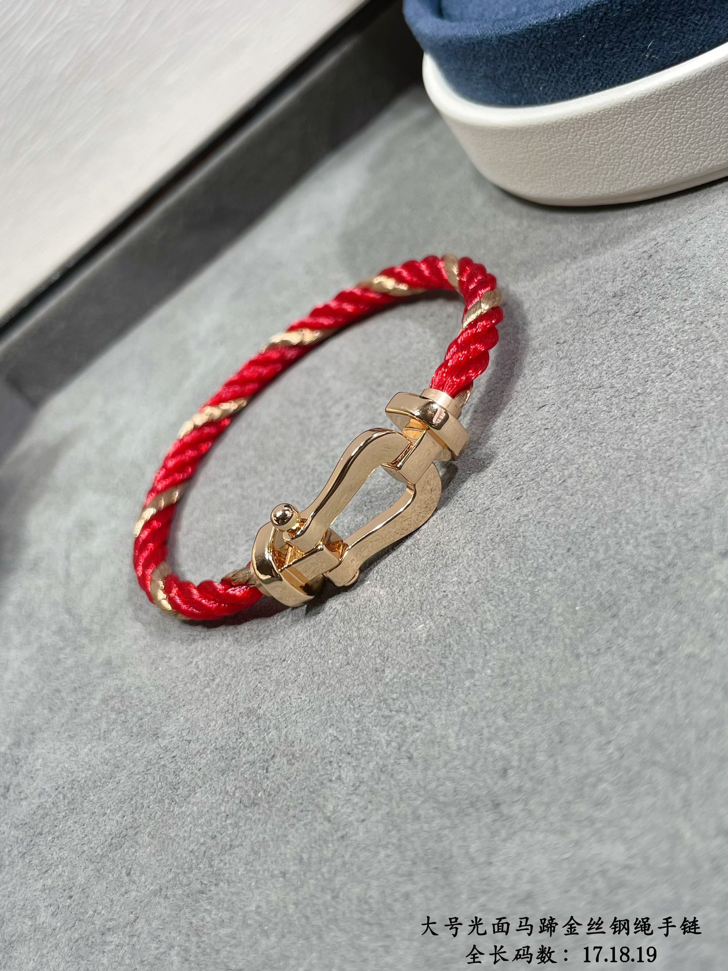 ⚠️此款不退不换不售后⚠️ V金材质   大号全长17.18.19💥新品发布❤️费雷德大号光面马蹄金丝钢