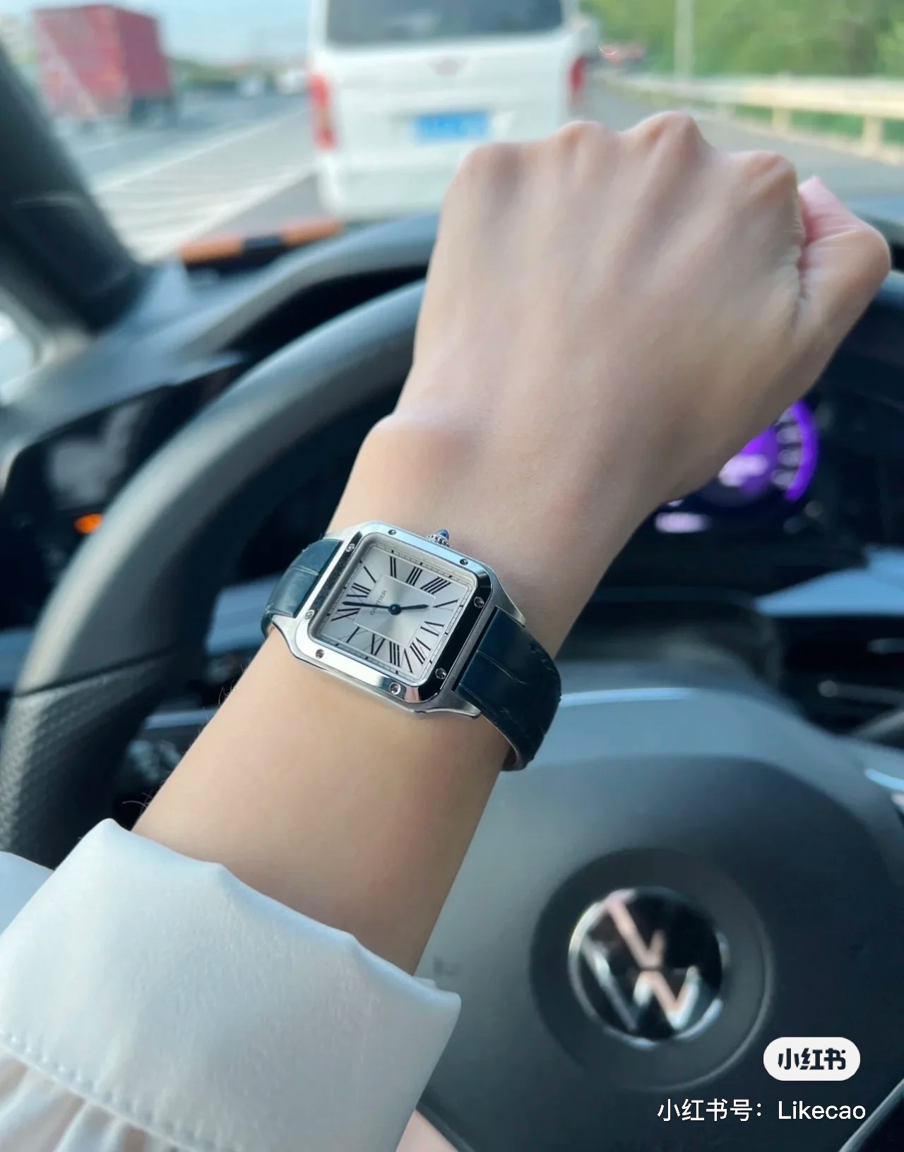 NO:393249,Cartier Sandus!  Get started with the picture!  , cartier19860909卡地亚山度士！上手图！,,cartier,Watch