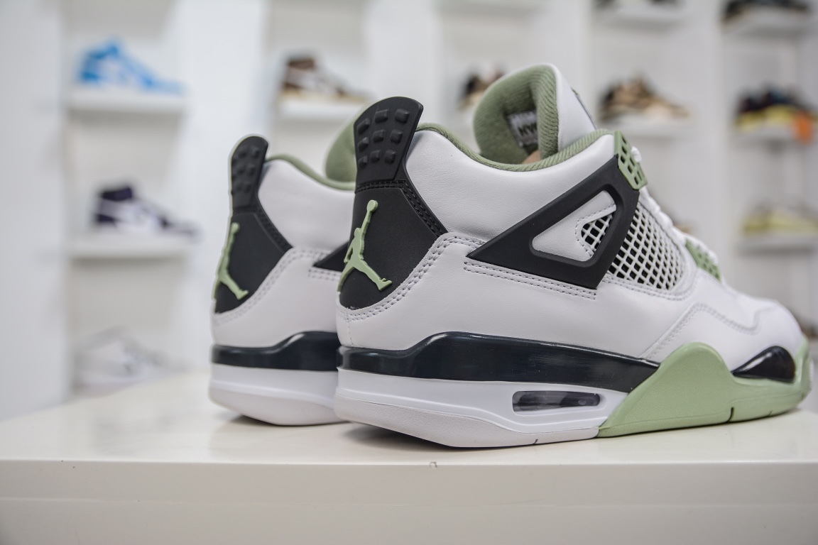 280 外贸特供版Air Jordan AJ4 Retro 海沫绿 鼠尾草AQ9129-103