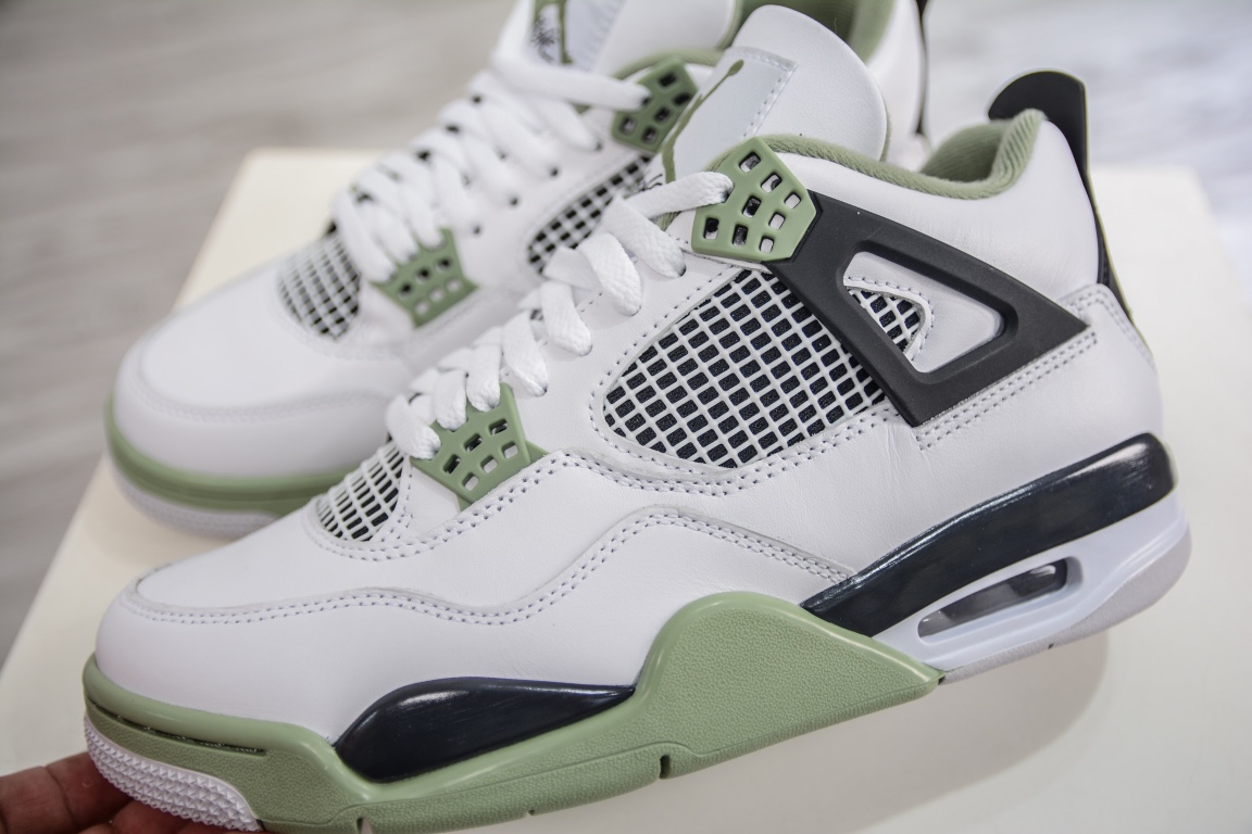 280 外贸特供版Air Jordan AJ4 Retro 海沫绿 鼠尾草AQ9129-103