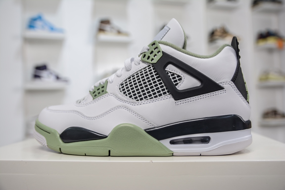280 外贸特供版Air Jordan AJ4 Retro 海沫绿 鼠尾草AQ9129-103