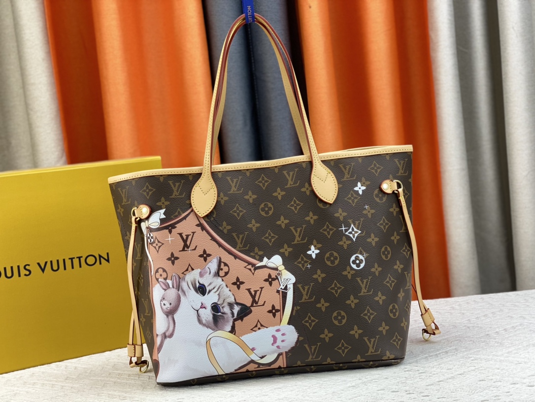 P310 升级原版 M40995 小狗丝印 小猫丝印 NEVERFULL 中号手袋