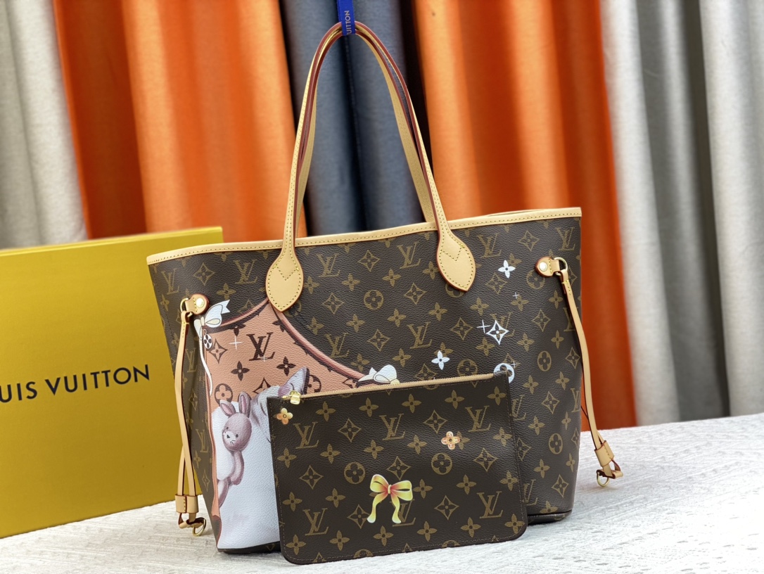 P310 升级原版 M40995 小狗丝印 小猫丝印 NEVERFULL 中号手袋