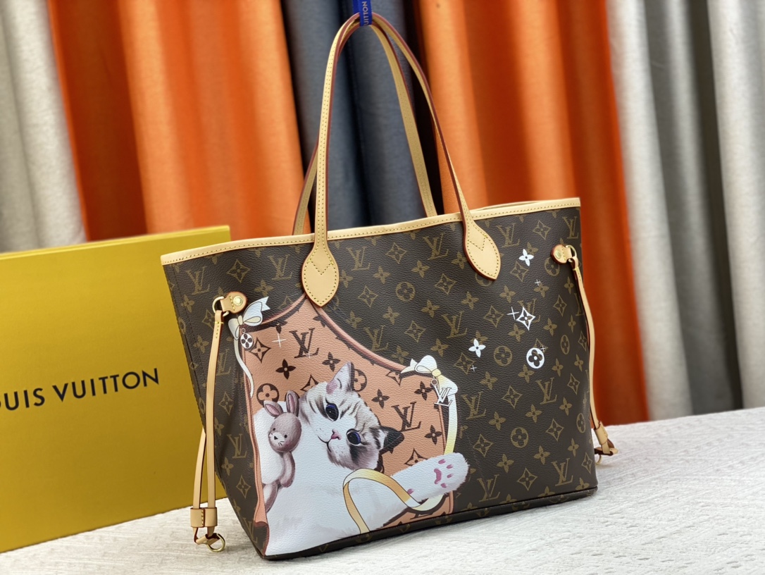 P310 升级原版 M40995 小狗丝印 小猫丝印 NEVERFULL 中号手袋