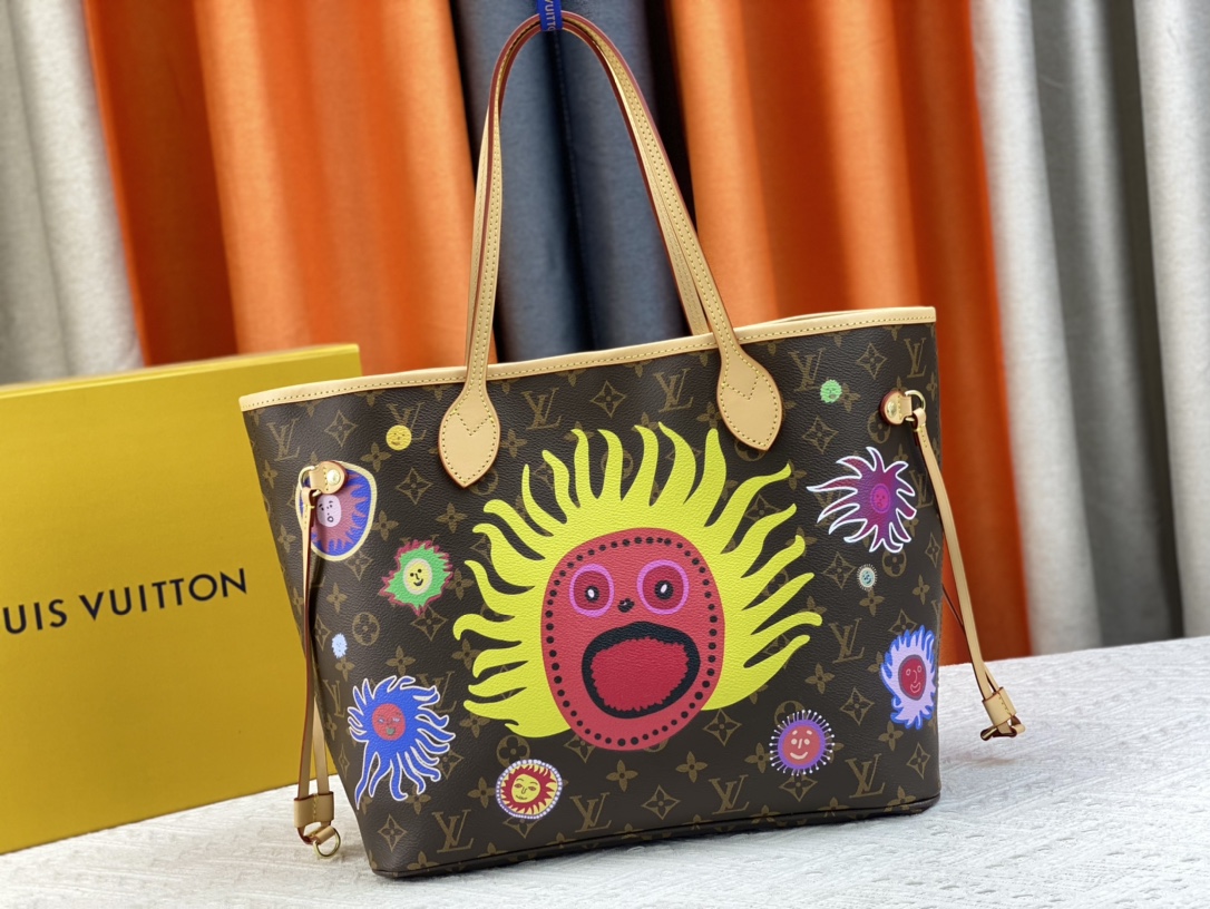 P310 升级原版 M40995 涂鸦 太阳花 NEVERFULL 中号手袋