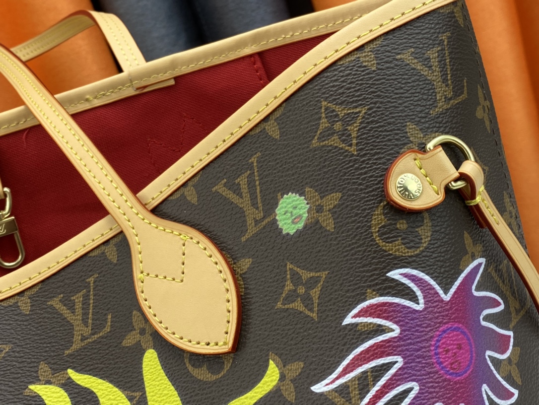 P310 升级原版 M40995 涂鸦 太阳花 NEVERFULL 中号手袋