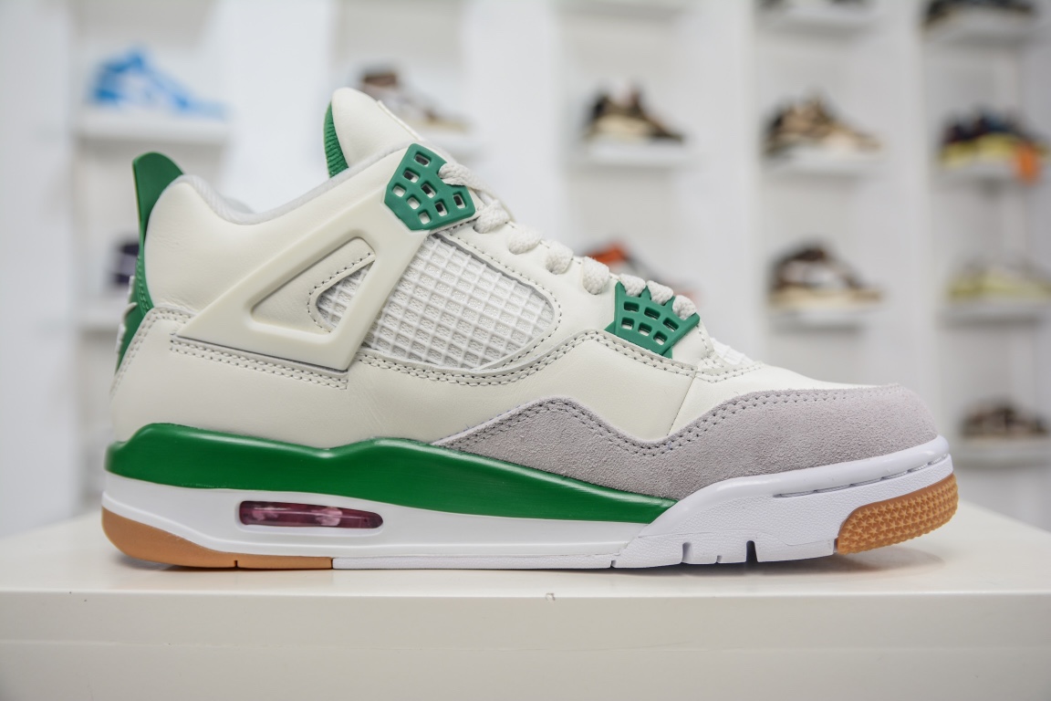 280 外贸特供版Air Jordan AJ4 Retro 绿松石 白绿 DR5415
