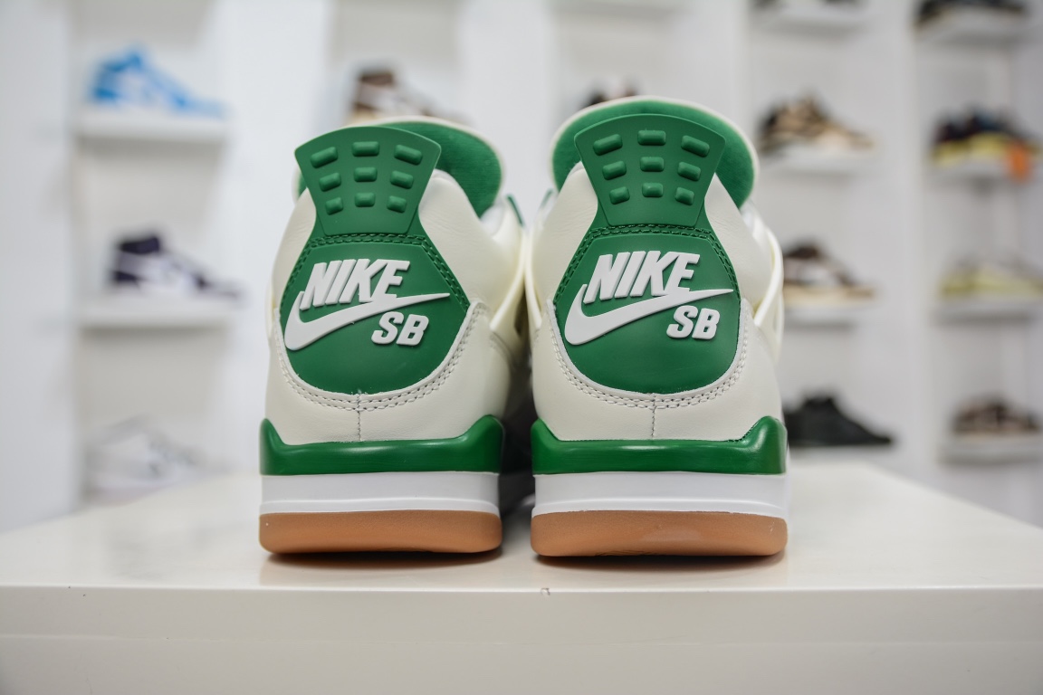 280 外贸特供版Air Jordan AJ4 Retro 绿松石 白绿 DR5415