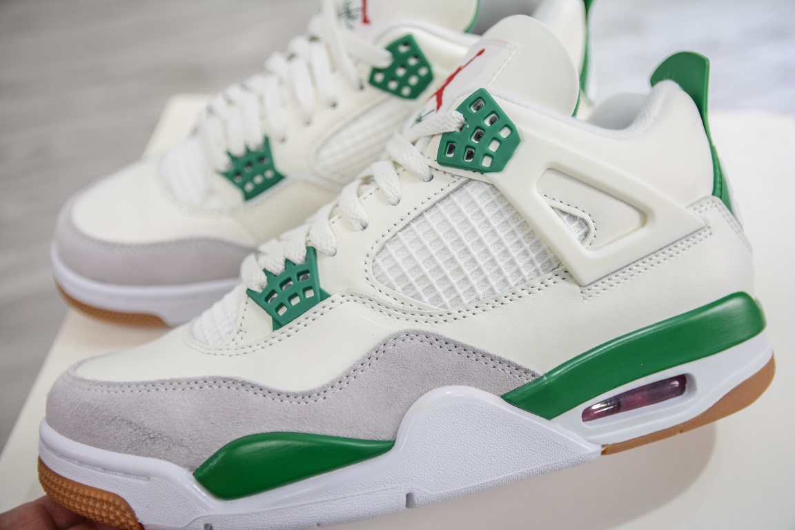 280 外贸特供版Air Jordan AJ4 Retro 绿松石 白绿 DR5415