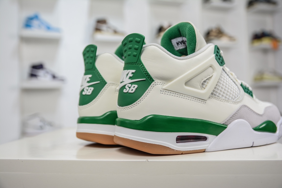 280 外贸特供版Air Jordan AJ4 Retro 绿松石 白绿 DR5415