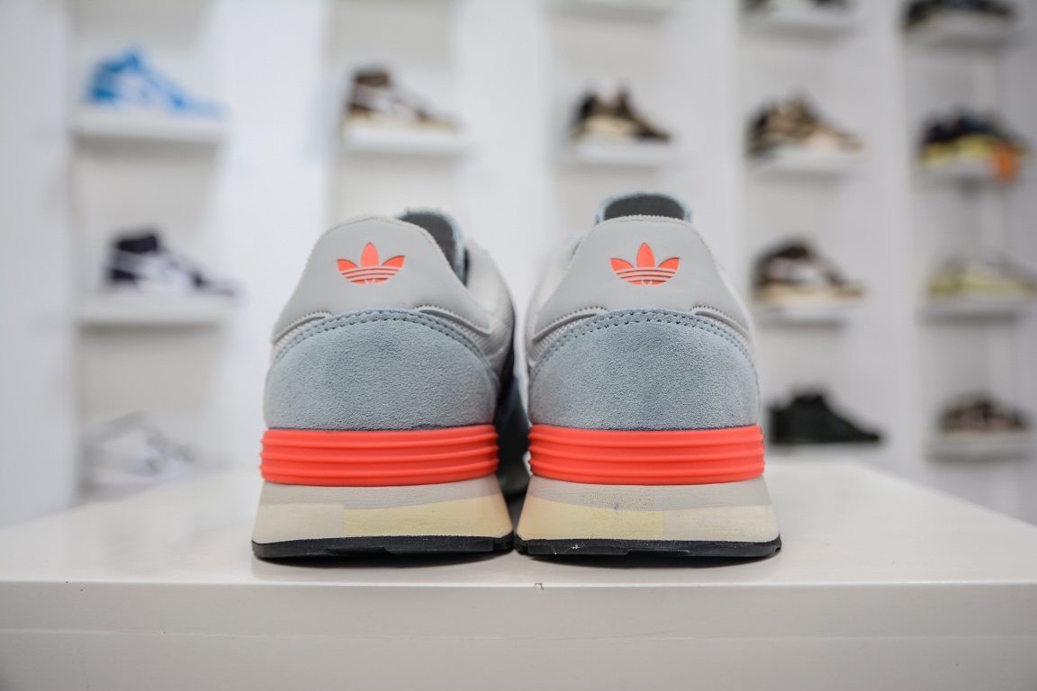 Adidas Originals Treziod 2 Low Treziod 2nd generation series low top retro casual sports jogging shoes ”haze light blue gray dark blue orange red” GY0046