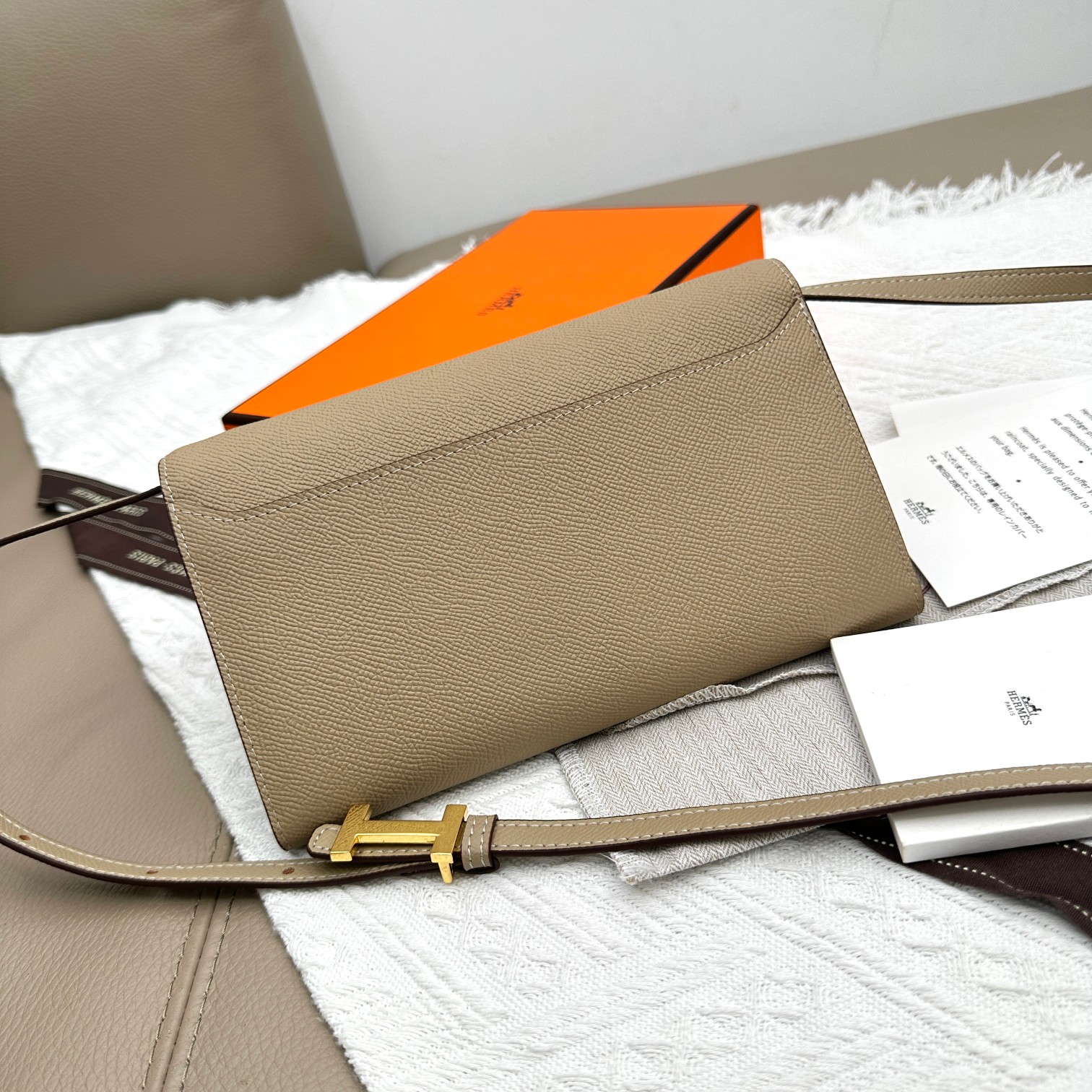 Hermes Constance 原单 手掌纹金扣 バッグ
