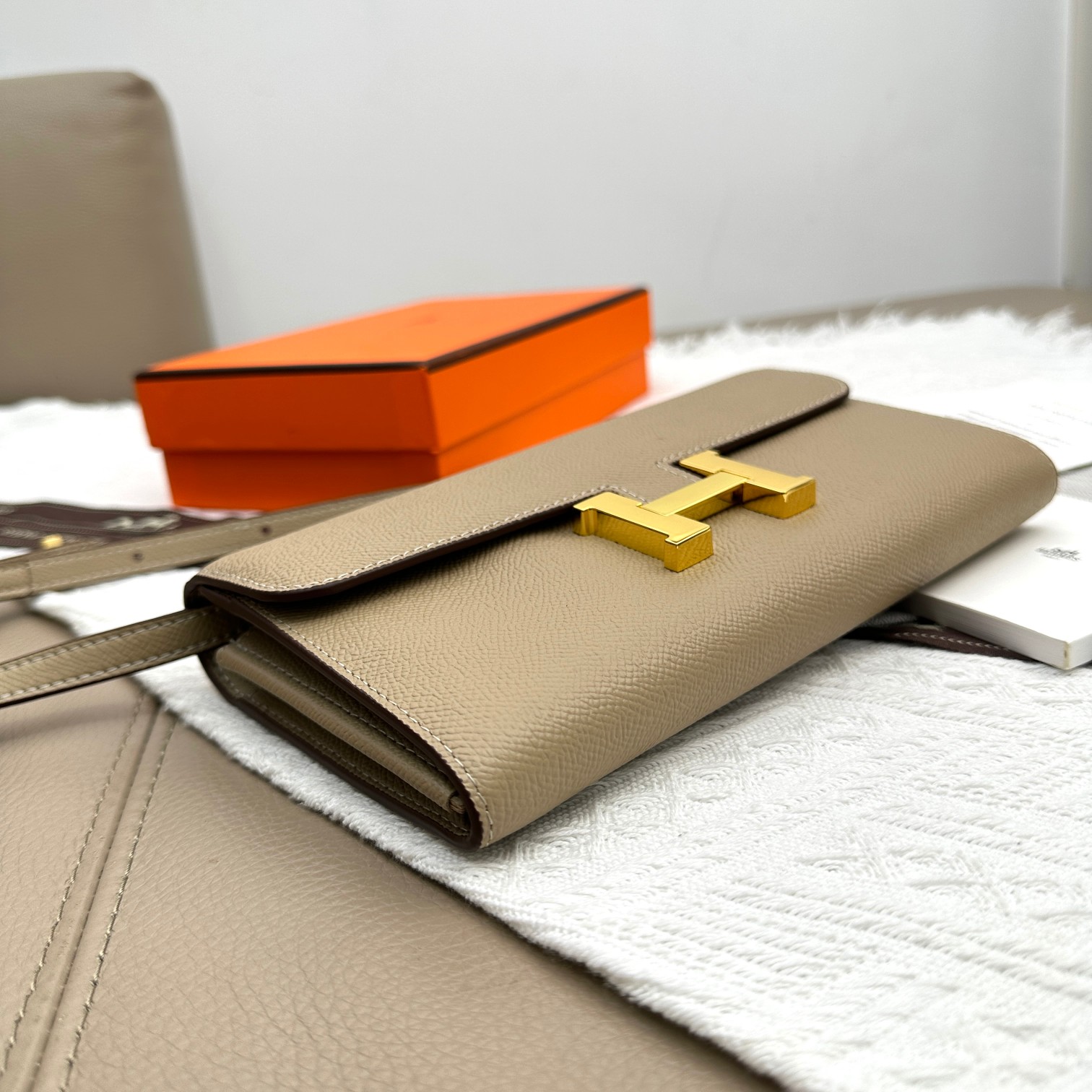 Hermes Constance 原单 手掌纹金扣 バッグ