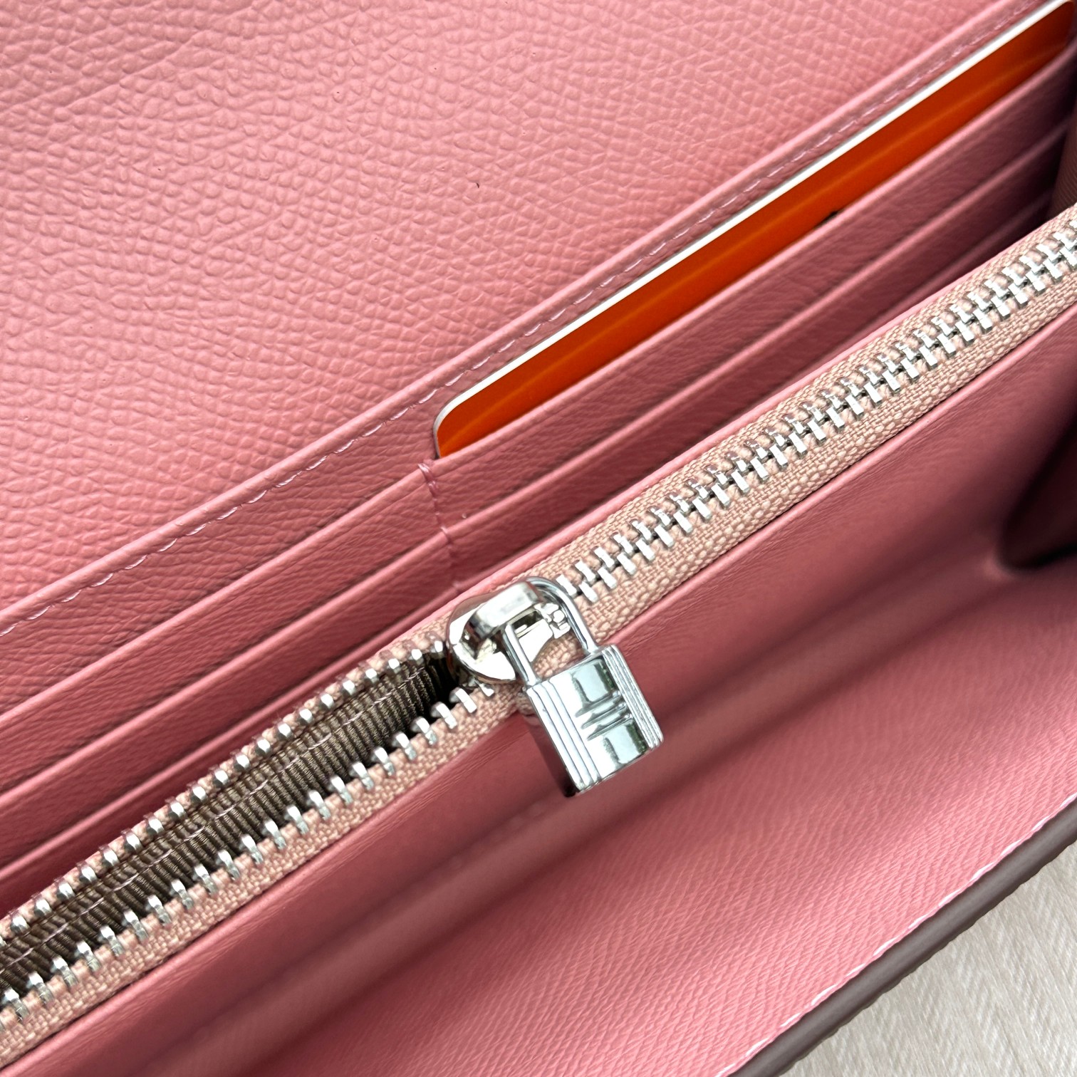 Hermes Constance Inspired Crossbody Bag - Pink Leather with Silver Hardware 8 a1681373189496 1221