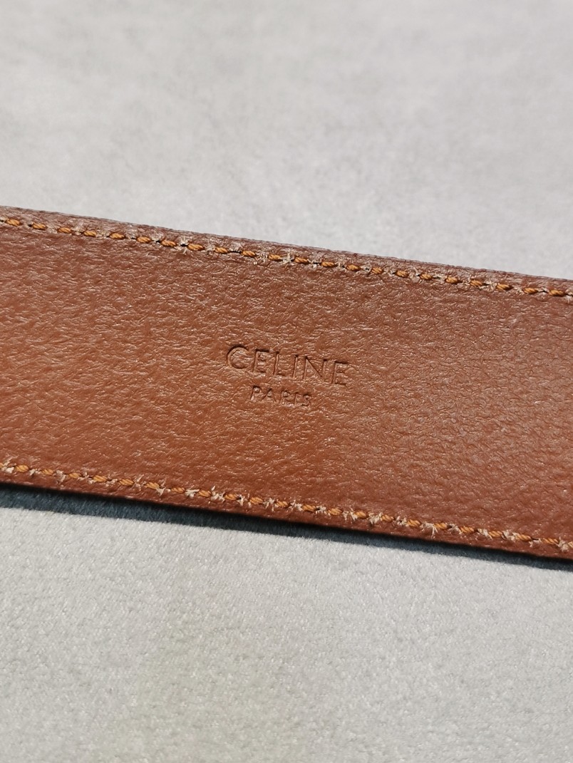 刚到手的celine23新款腰带celine新款复古腰带宽度3.5cmWESTERN大号CELINE刺绣