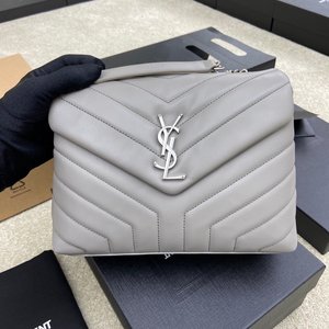 Yves Saint Laurent Crossbody & Shoulder Bags Messenger Bags Best Wholesale Replica
 Grey Splicing Calfskin Cowhide Genuine Leather Fashion Casual