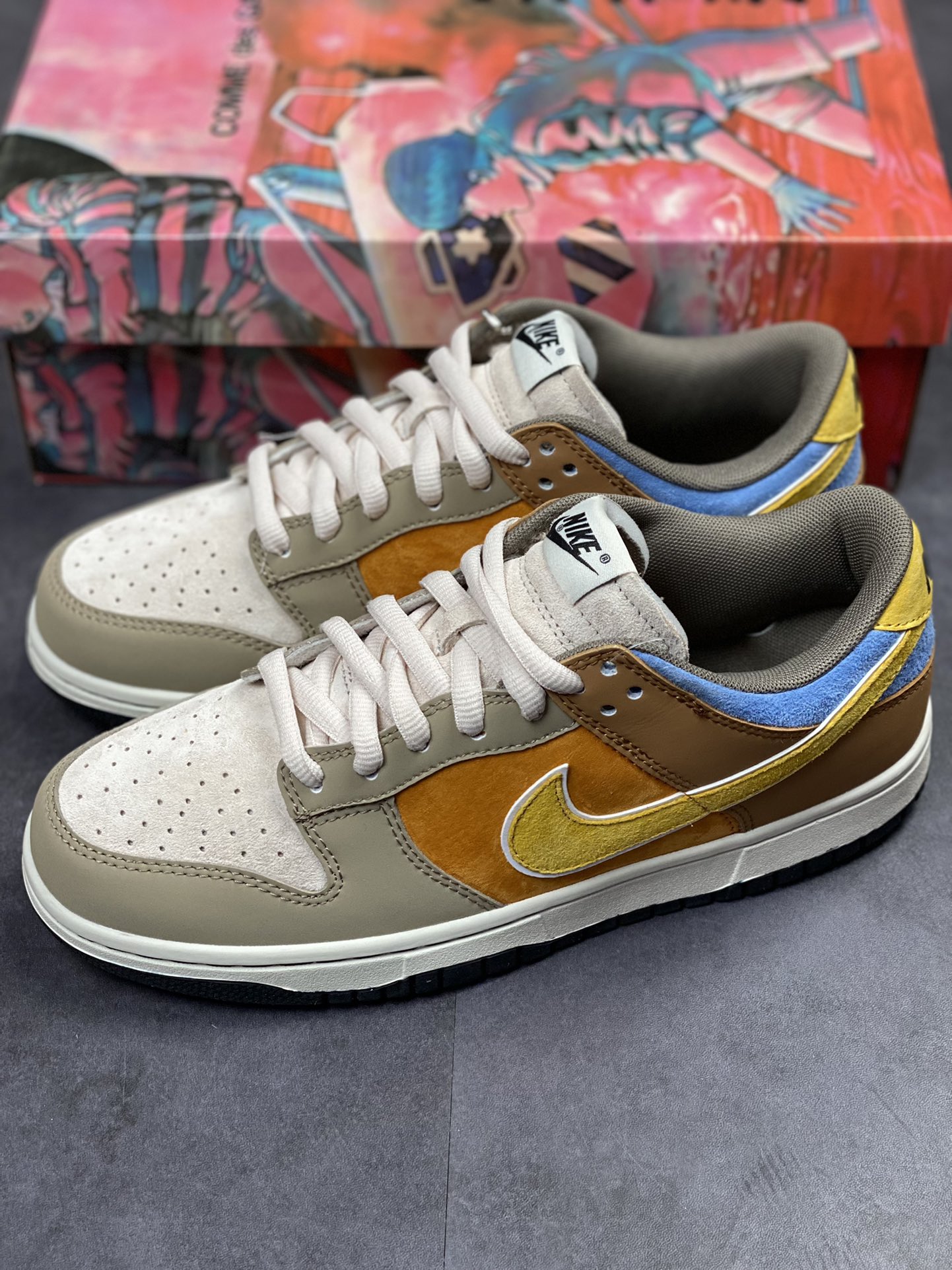 200 NIKE SB Dunk Low 大友克洋 麂皮橘黄灰 LF0039-018