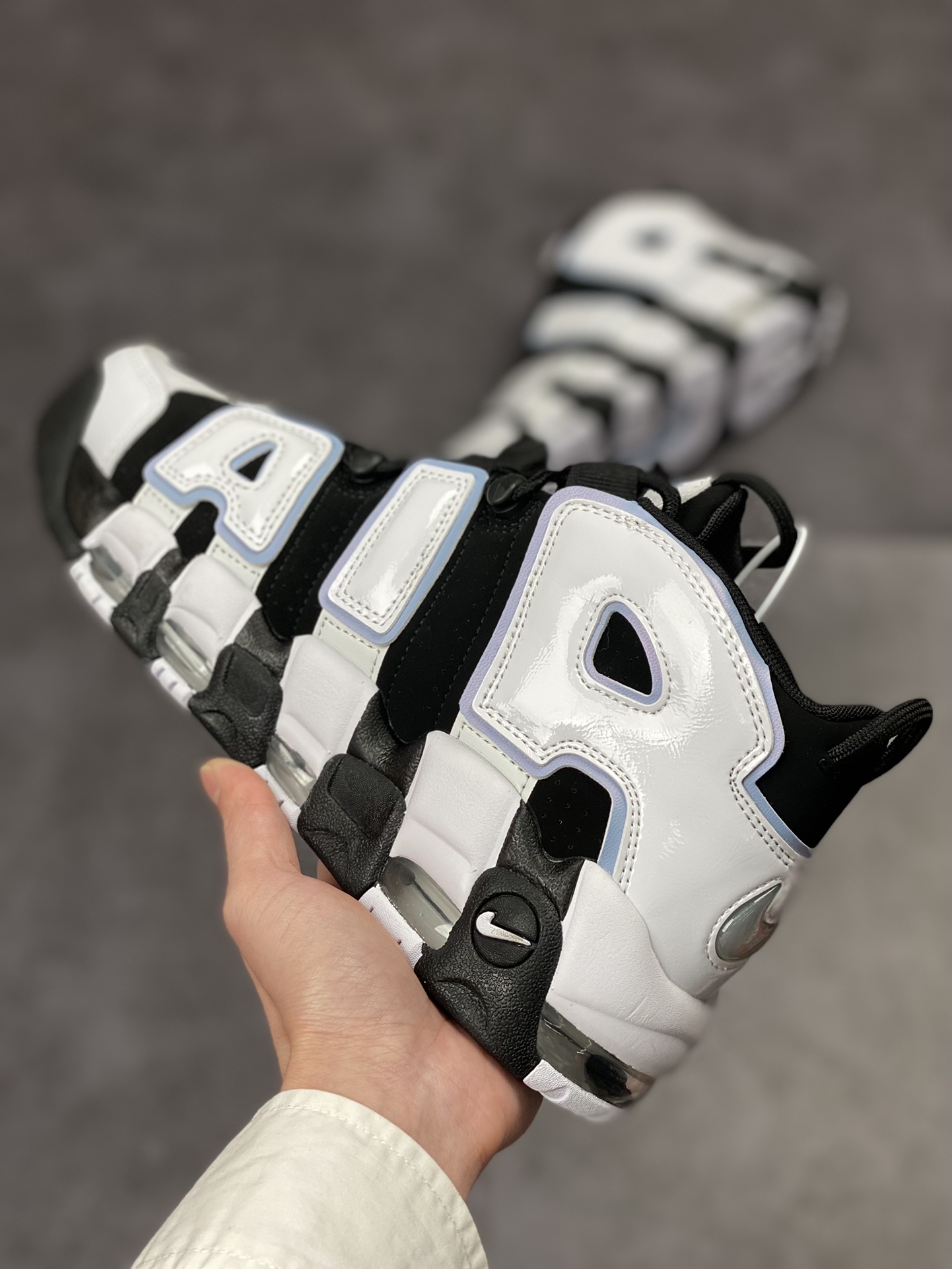 PP version Air More Uptempo milk white black panda DV0819-001