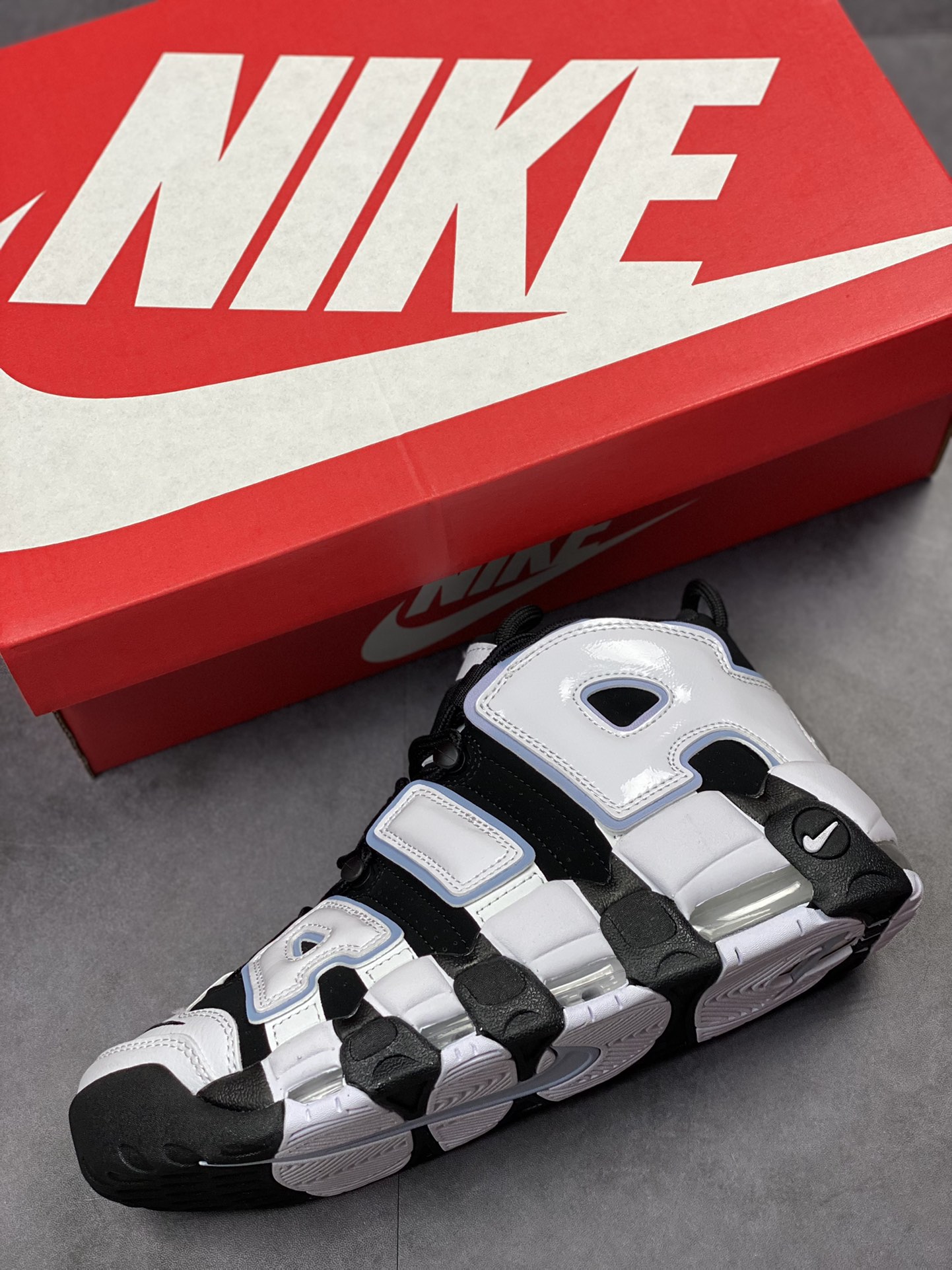 PP version Air More Uptempo milk white black panda DV0819-001