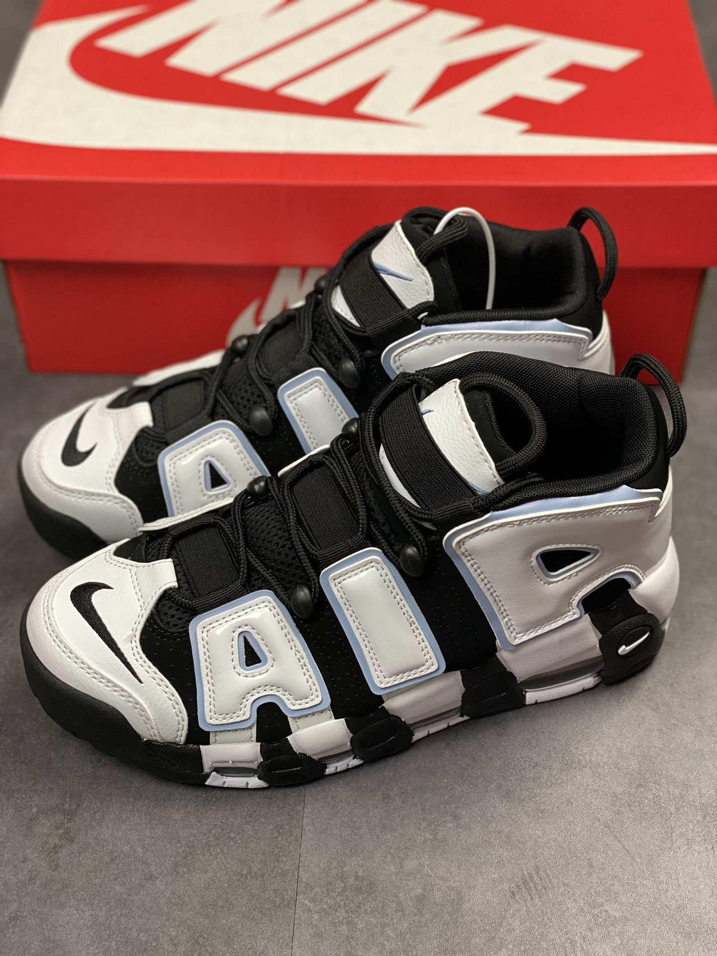 PP version Air More Uptempo milk white black panda DV0819-001