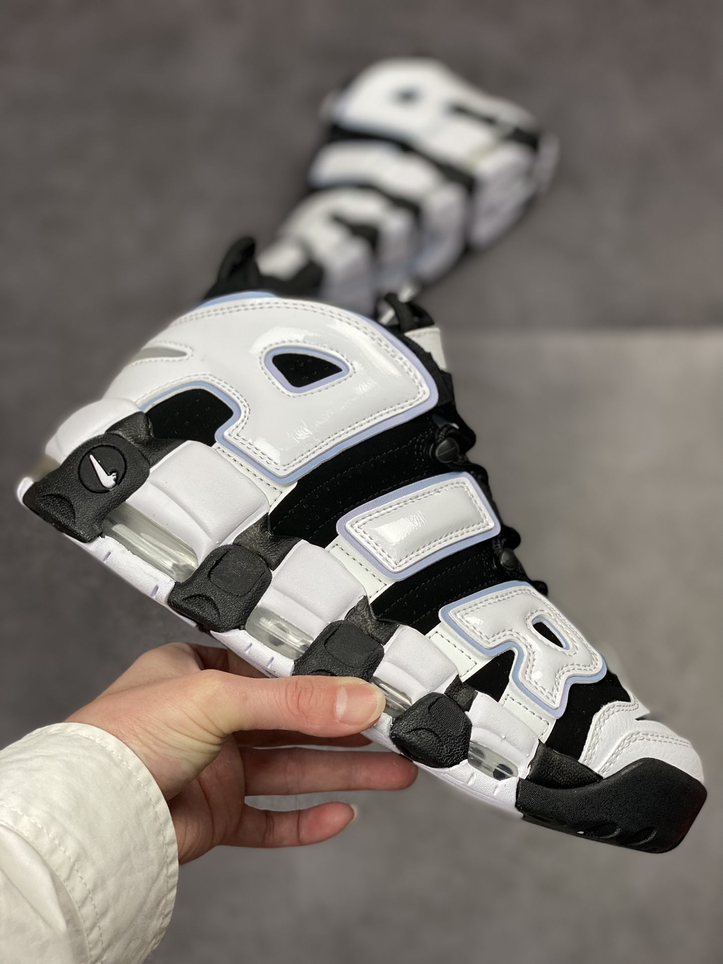 PP version Air More Uptempo milk white black panda DV0819-001