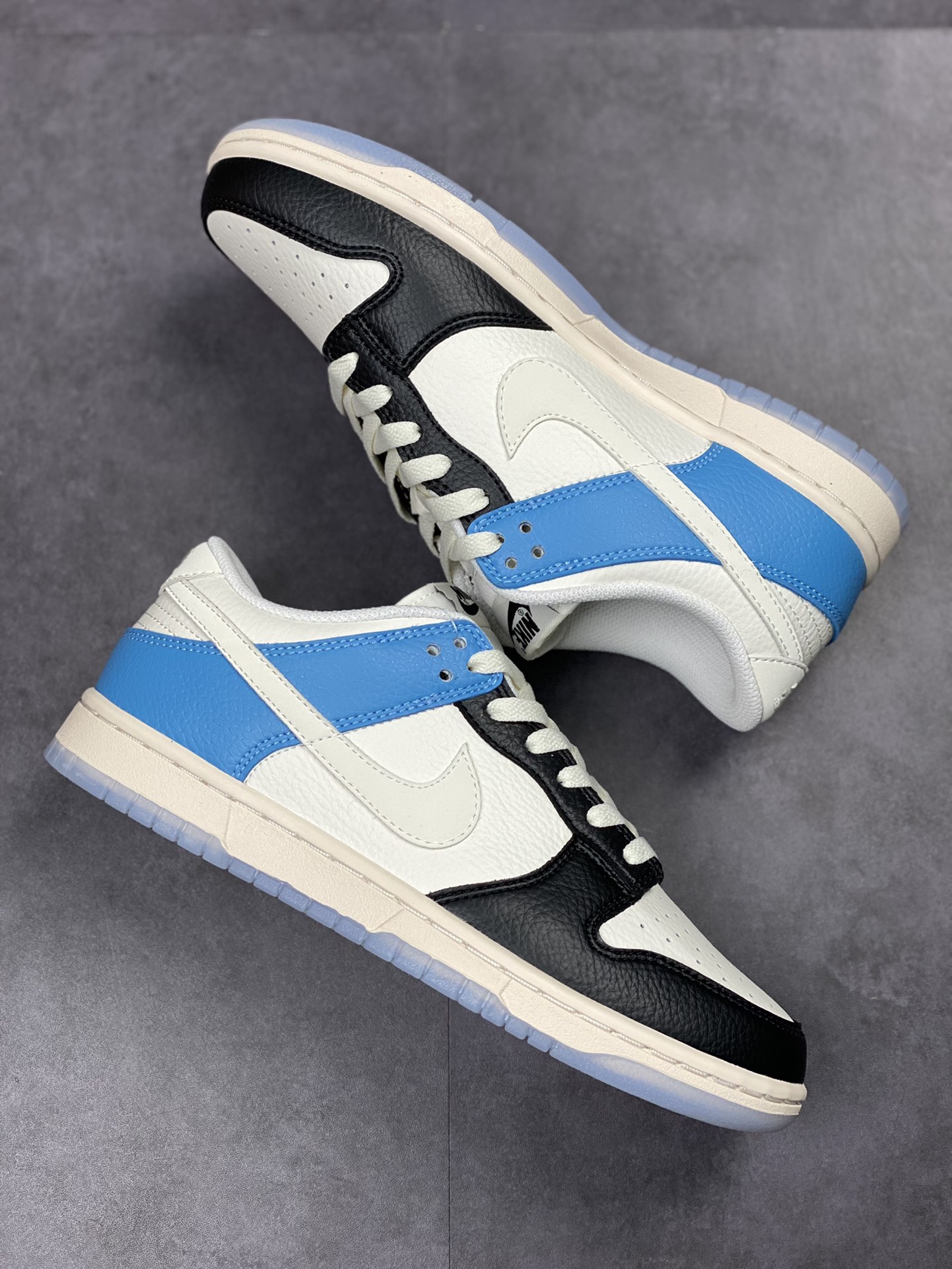 300 Nike SB Dunk Low ”By You”客订配色 拼接黑白蓝  MT2566-856