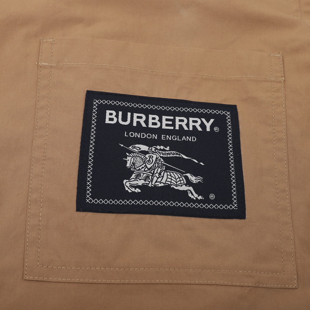 Burberry巴宝莉BBR 23SS 战马贴布断袖衬衫