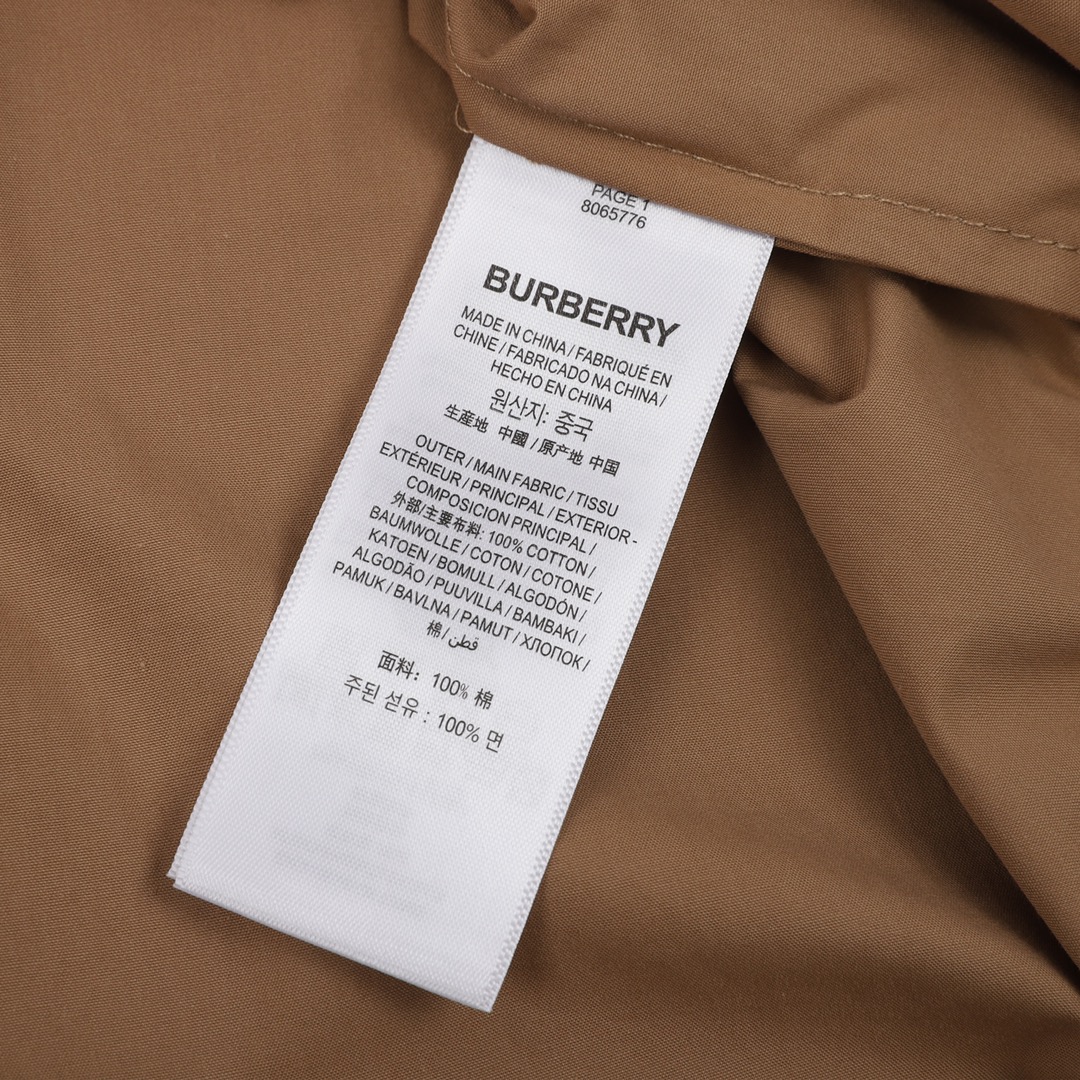 Burberry巴宝莉BBR 23SS 战马贴布断袖衬衫