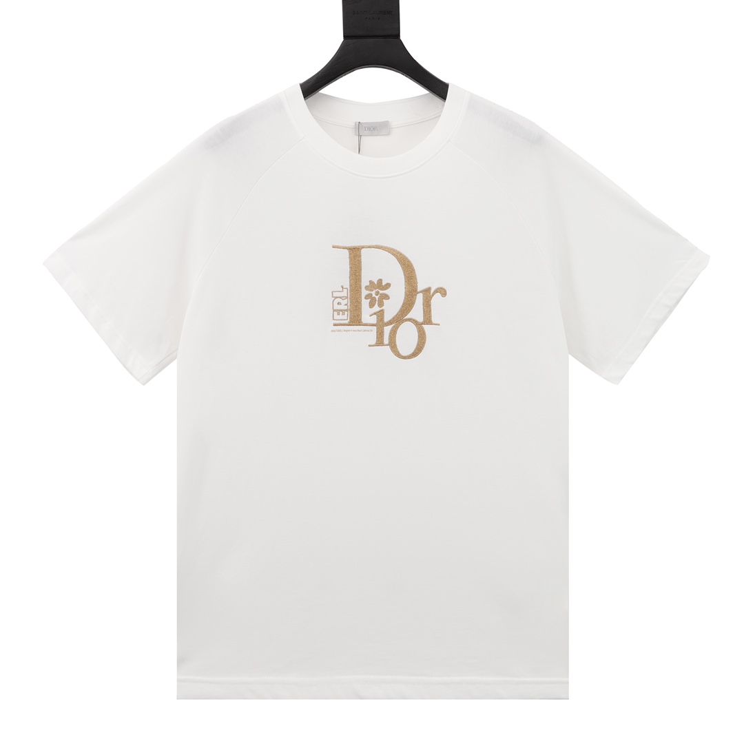 DIOR/迪奥 胸口刺绣LOGO短袖T恤 高级极简的一款TEE