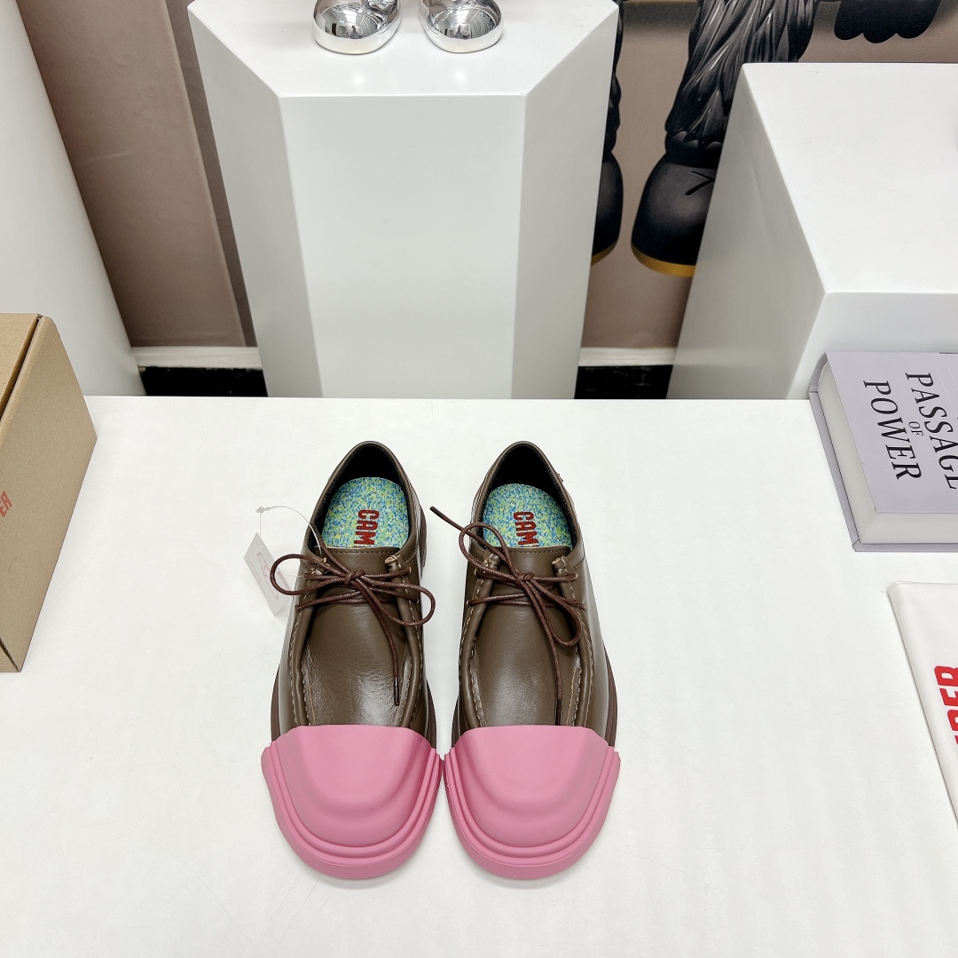Camper Derby Shoes: Original Design with Comfortable Fit and Bright Colors