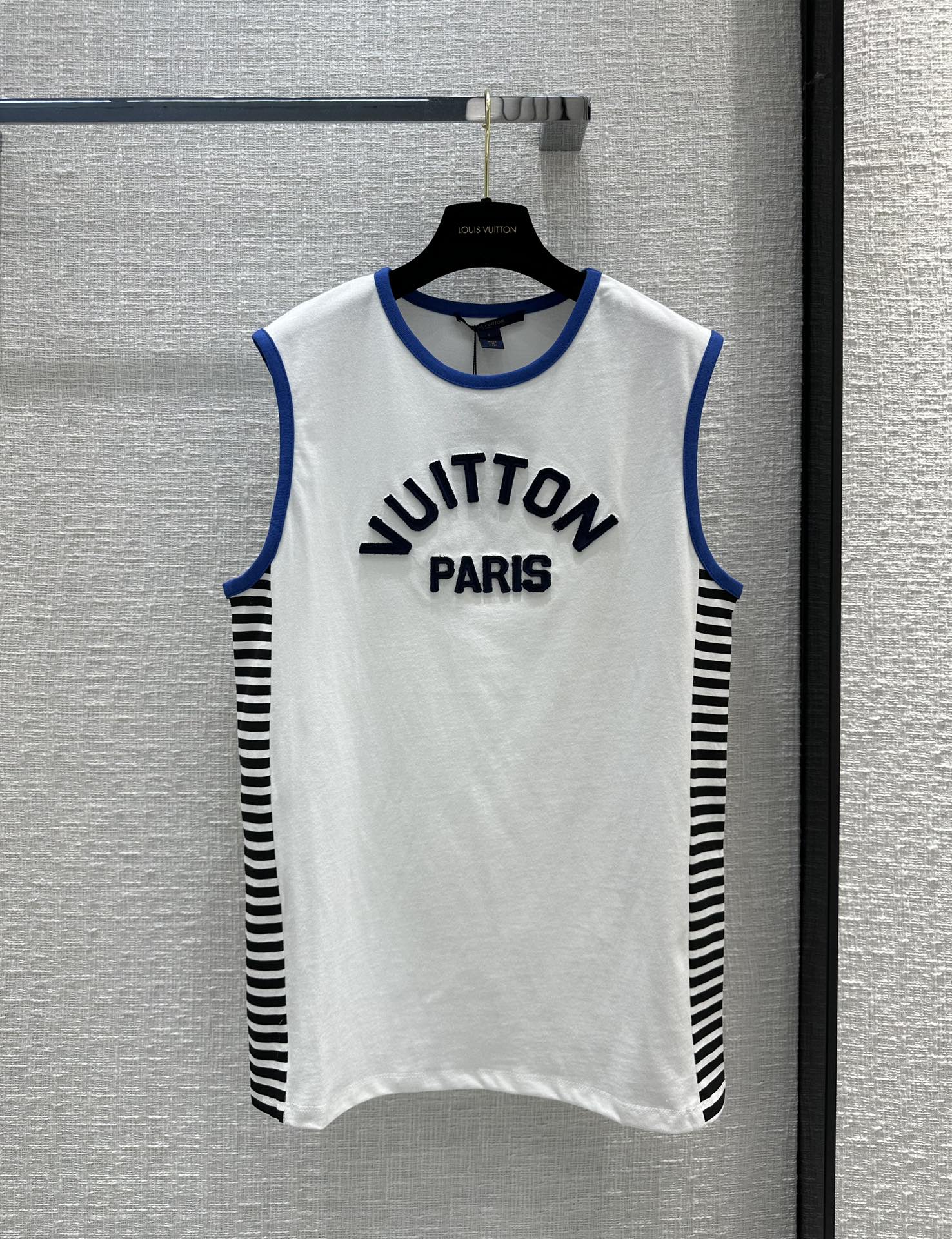 Louis Vuitton Clothing T-Shirt Tank Top Embroidery Cotton Spring/Summer Collection