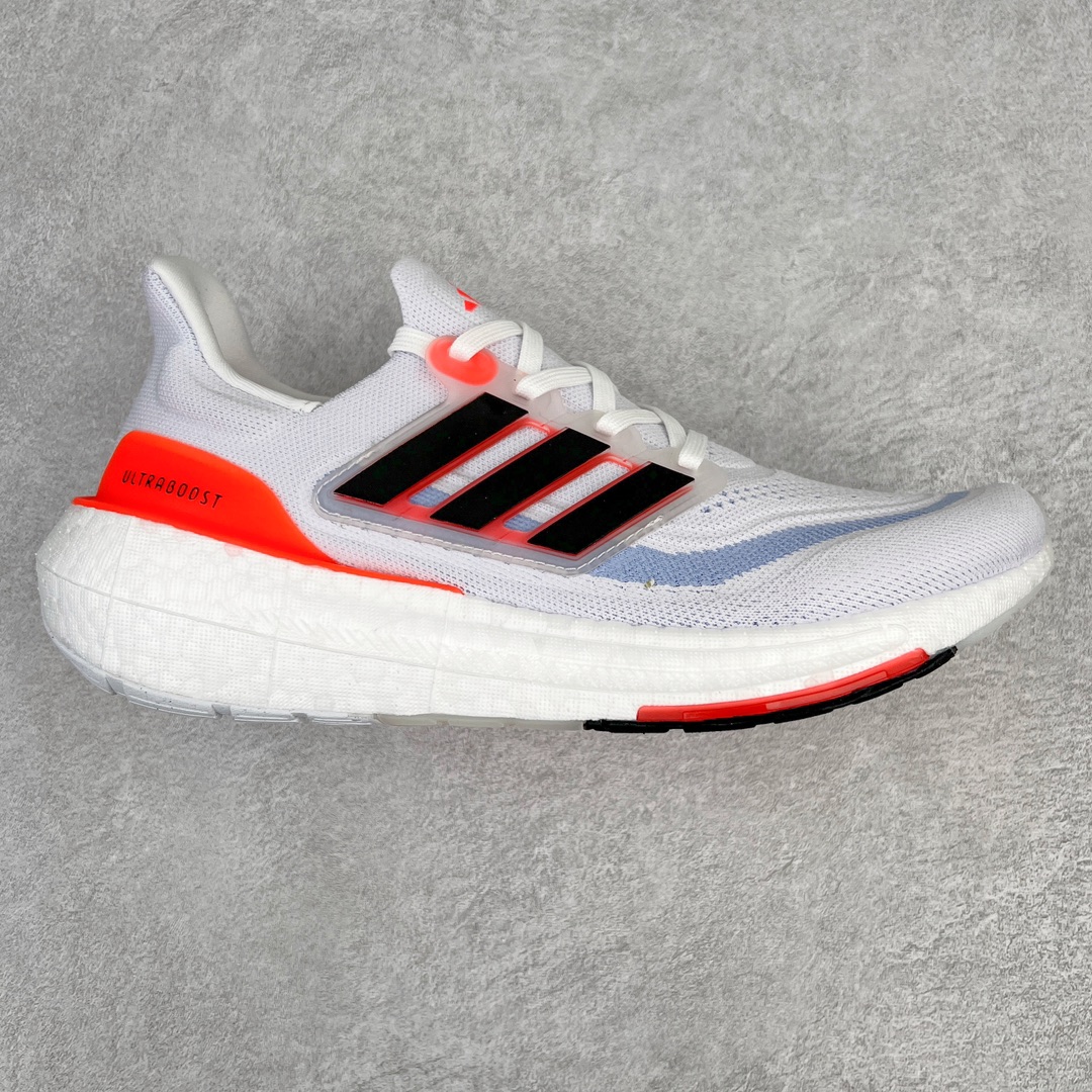 零售💰270 ＃YG纯原 AD Ultra Boost Light UB2023系列低帮袜套式针织透气缓震休闲运动慢跑鞋 HQ6351 德国进口巴斯夫大底 全套原纸板楦头开发 原厂特供飞织面配套加持 确保原汁原味 完美呈现版型 一比一还原zp踩屎脚感 原档案底模数据 正确多层组合大底 辰元原厂针织代工 细节还原度极高 独家外贸特供开发至48.5 历经10年不断创新以科技重塑跑步推出全新超轻新科技跑鞋 力求为跑步添活力 搭载LIGHT BOOST中底的新鲜演绎 无论节奏快慢、距离长短 伴你活力畅跑 延续了该系列的设计语言 采用分区编织鞋面 鞋头处网眼孔洞更大 提升透气性 一体式鞋舌 避免运动中出现偏移 实现鞋脚一体性 鞋侧 TPU 材质 有效提供支撑性 镂空的设计 同时减轻整体重量 最明显的则是中底部分 不仅是厚度夸张 大家最熟悉的 Boost 材质终于迎来升级 减重 30% 带来更轻量化的上脚感受  SIZE：36 36.5 37 38 38.5 39 40 40.5 41 42 42.5 43 44 44.5 45 46 47 48 编码：by2936070-运动鞋