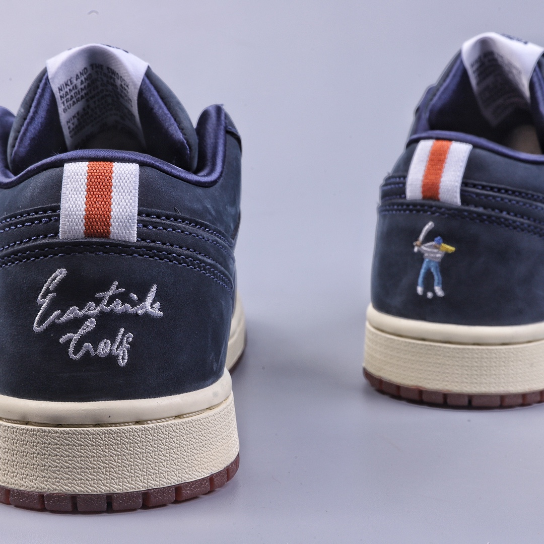 280 DT Air Jordan 1 Low AJ1 乔1高尔夫 黑蓝色低帮休闲板鞋DV1759-448