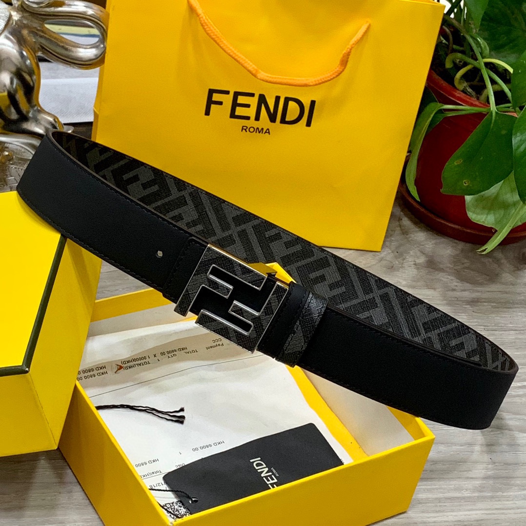 FENDI芬迪专柜同款宽4.0CM双