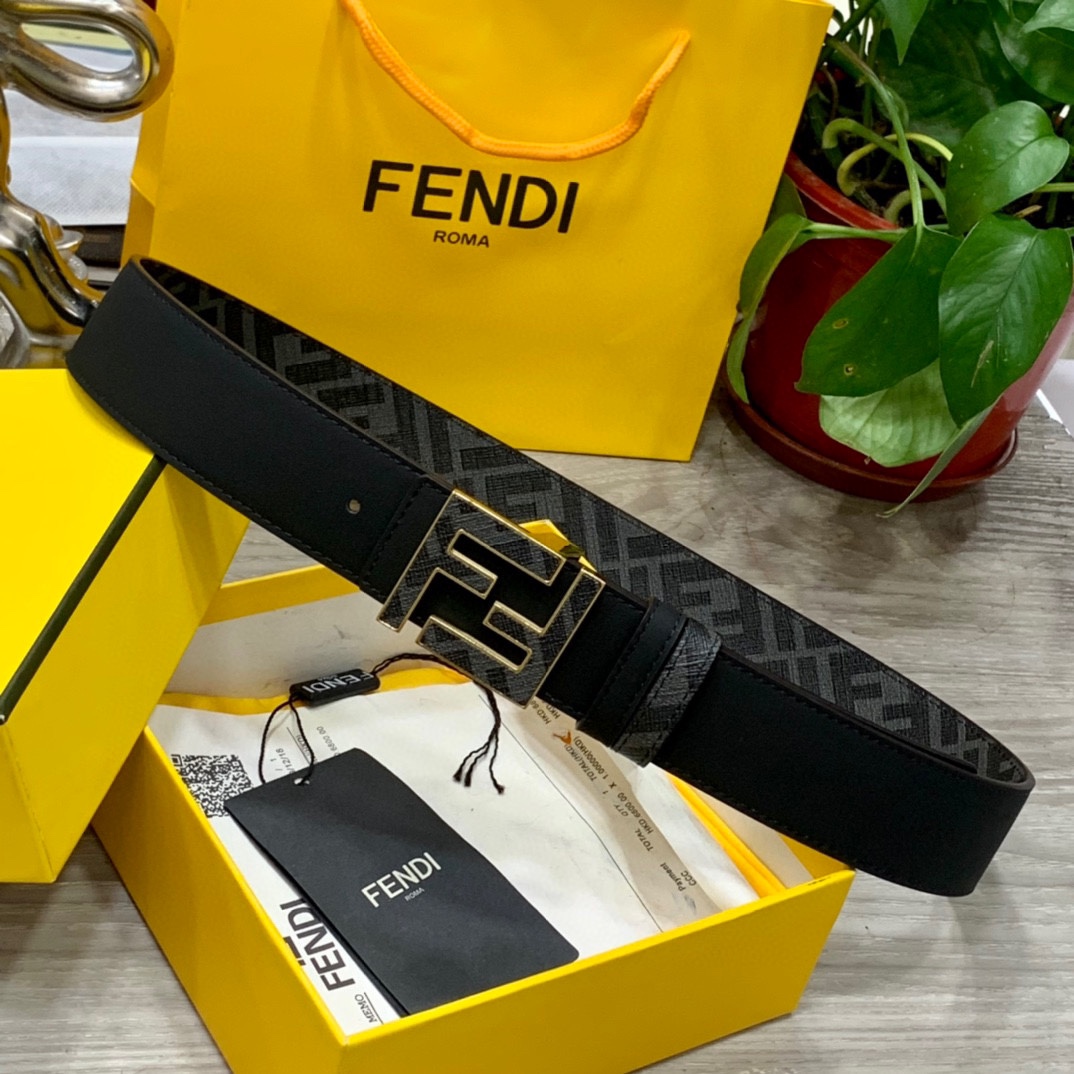 FENDI芬迪专柜同款宽4.0CM双