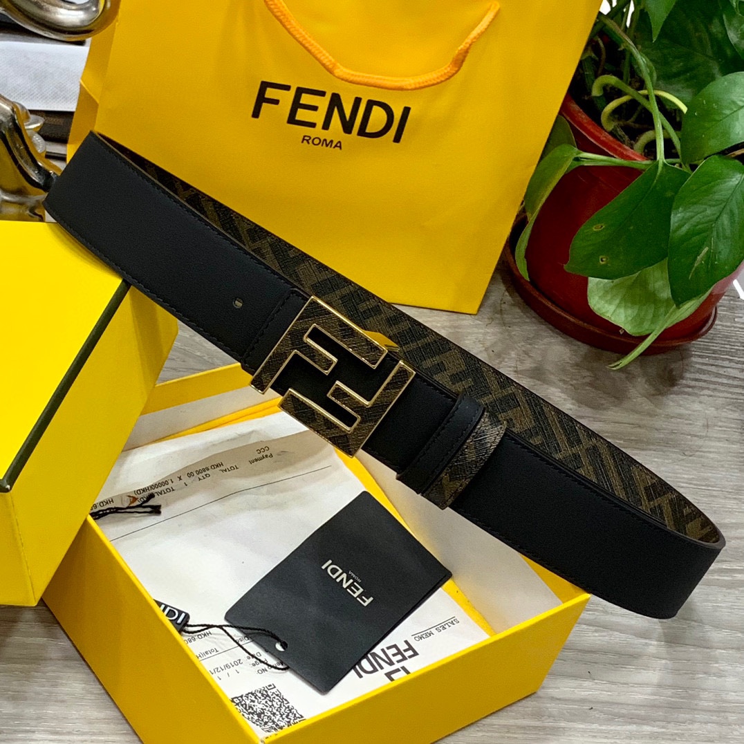 FENDI芬迪专柜同款宽4.0CM双