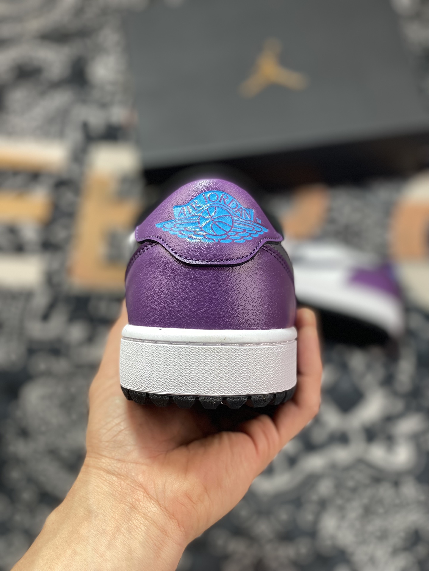 200 原厂级别 Air Jordan 1 Low Golf 白黑紫 高尔夫系列 DZ9787-155