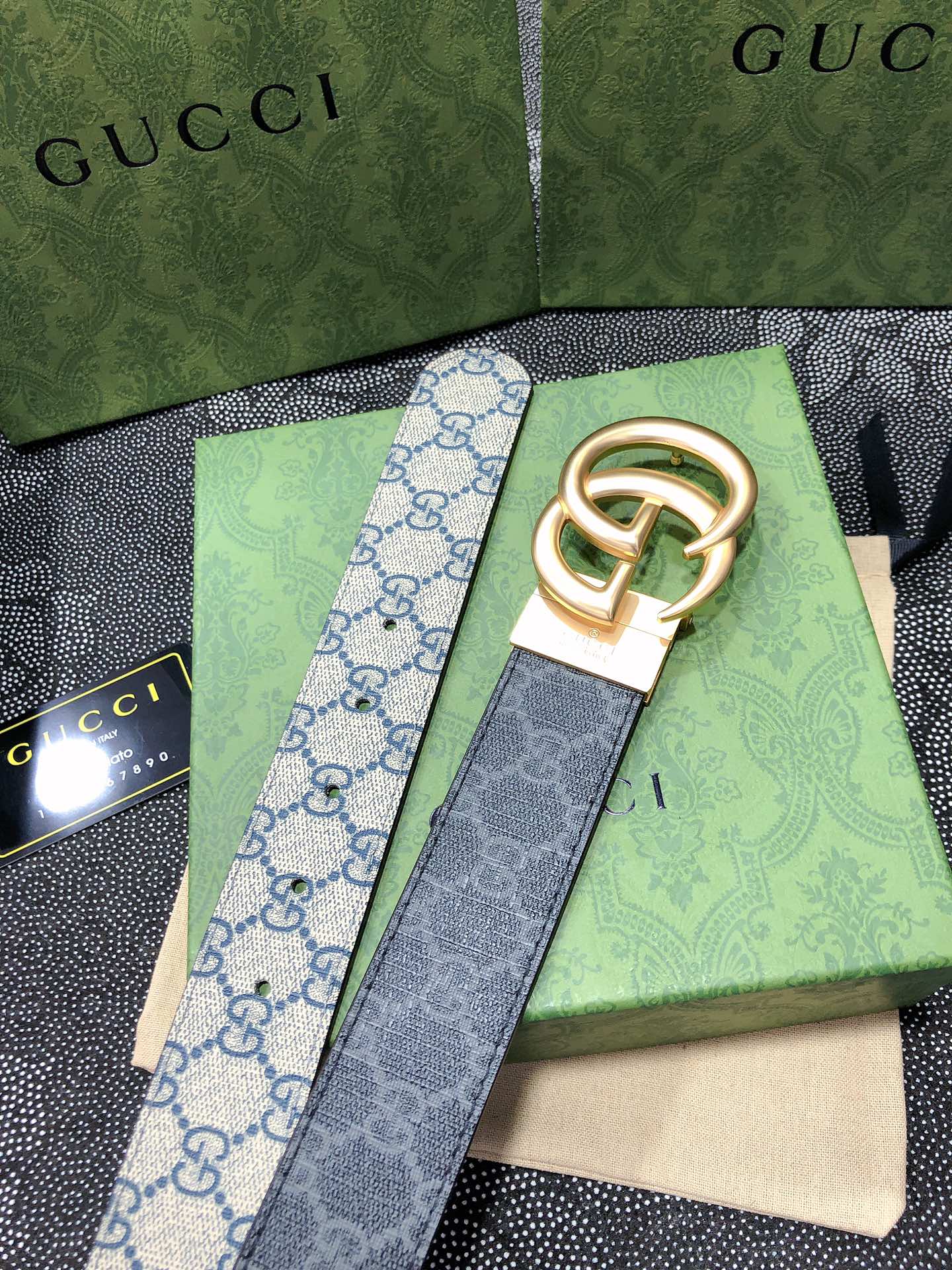Gucci.古驰全套包装3.8cm进