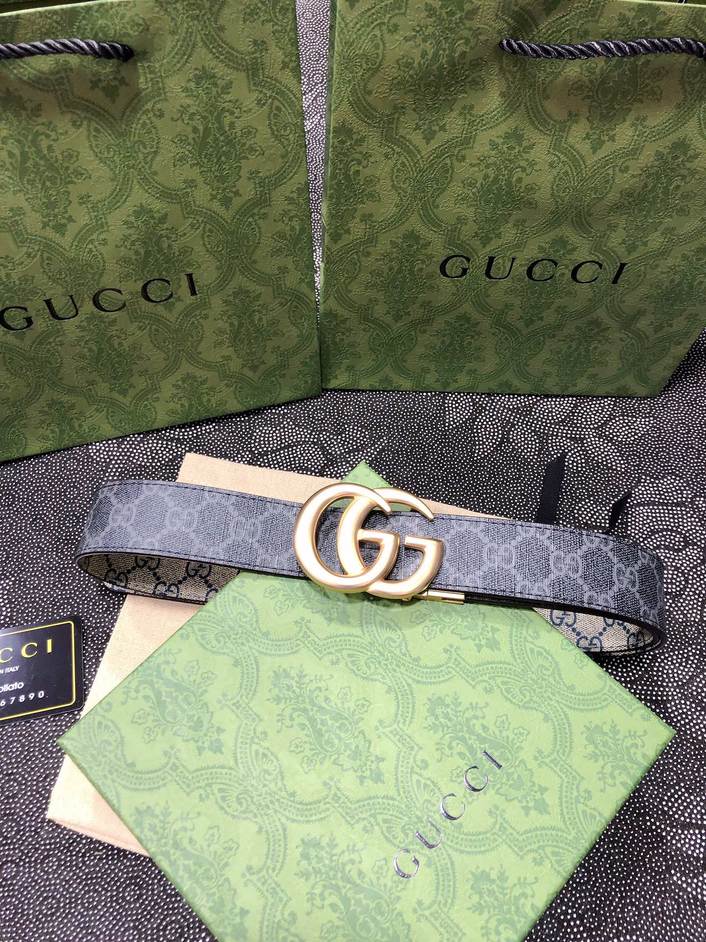 Gucci.古驰全套包装3.8cm进