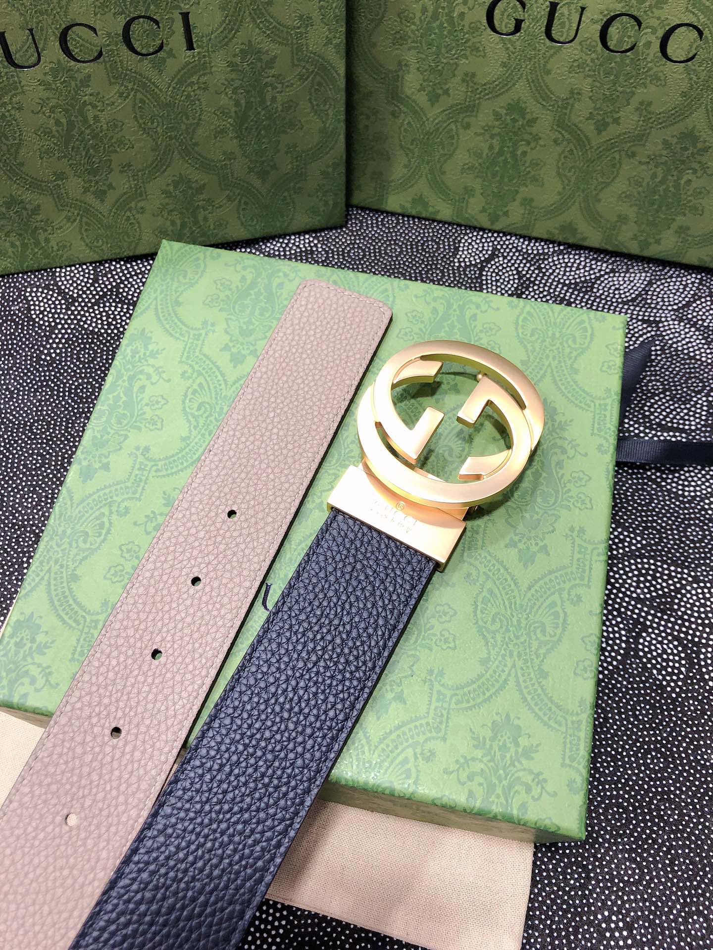 Gucci.古驰全套包装3.8cm进