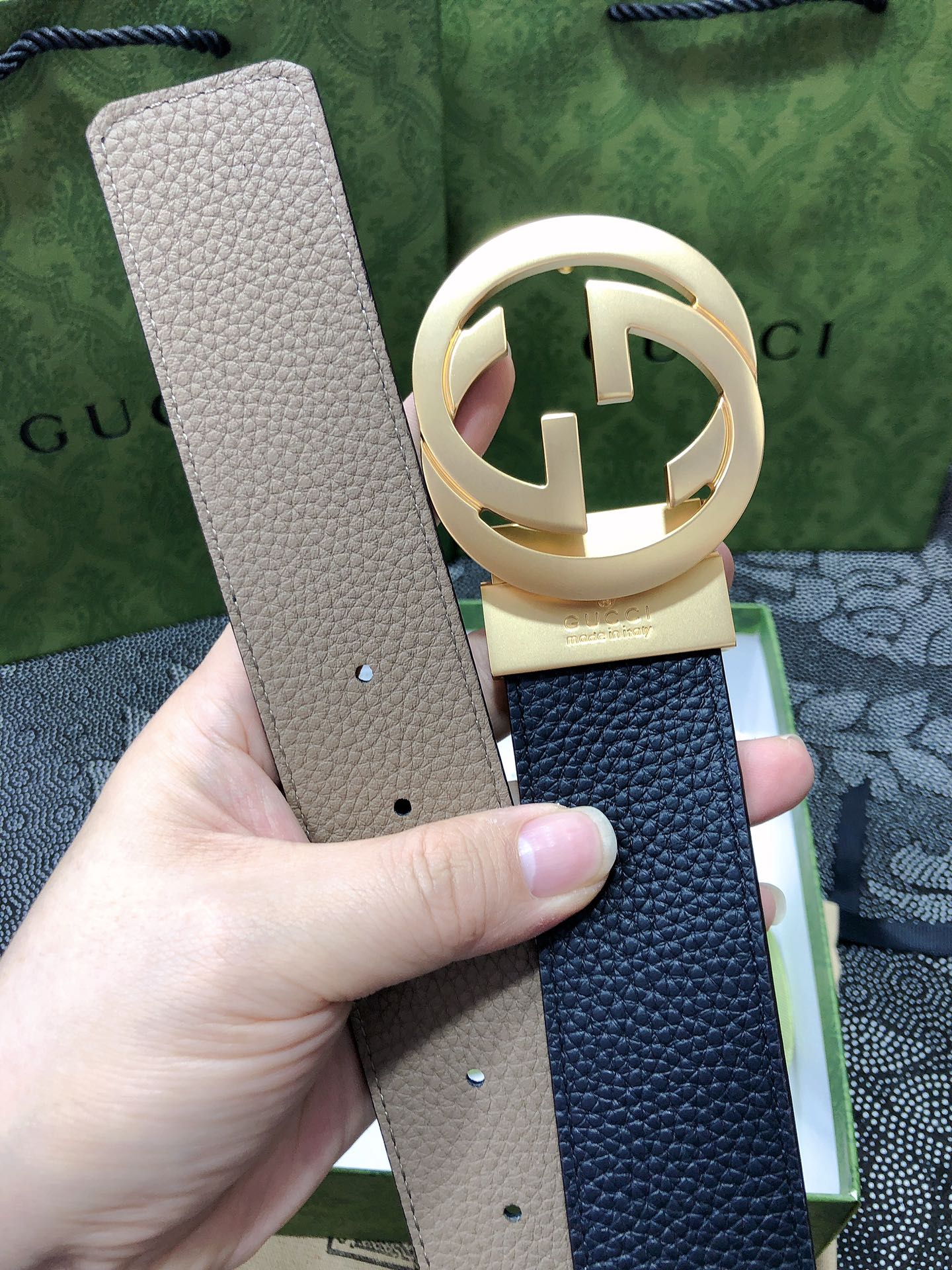 Gucci.古驰全套包装3.8cm进