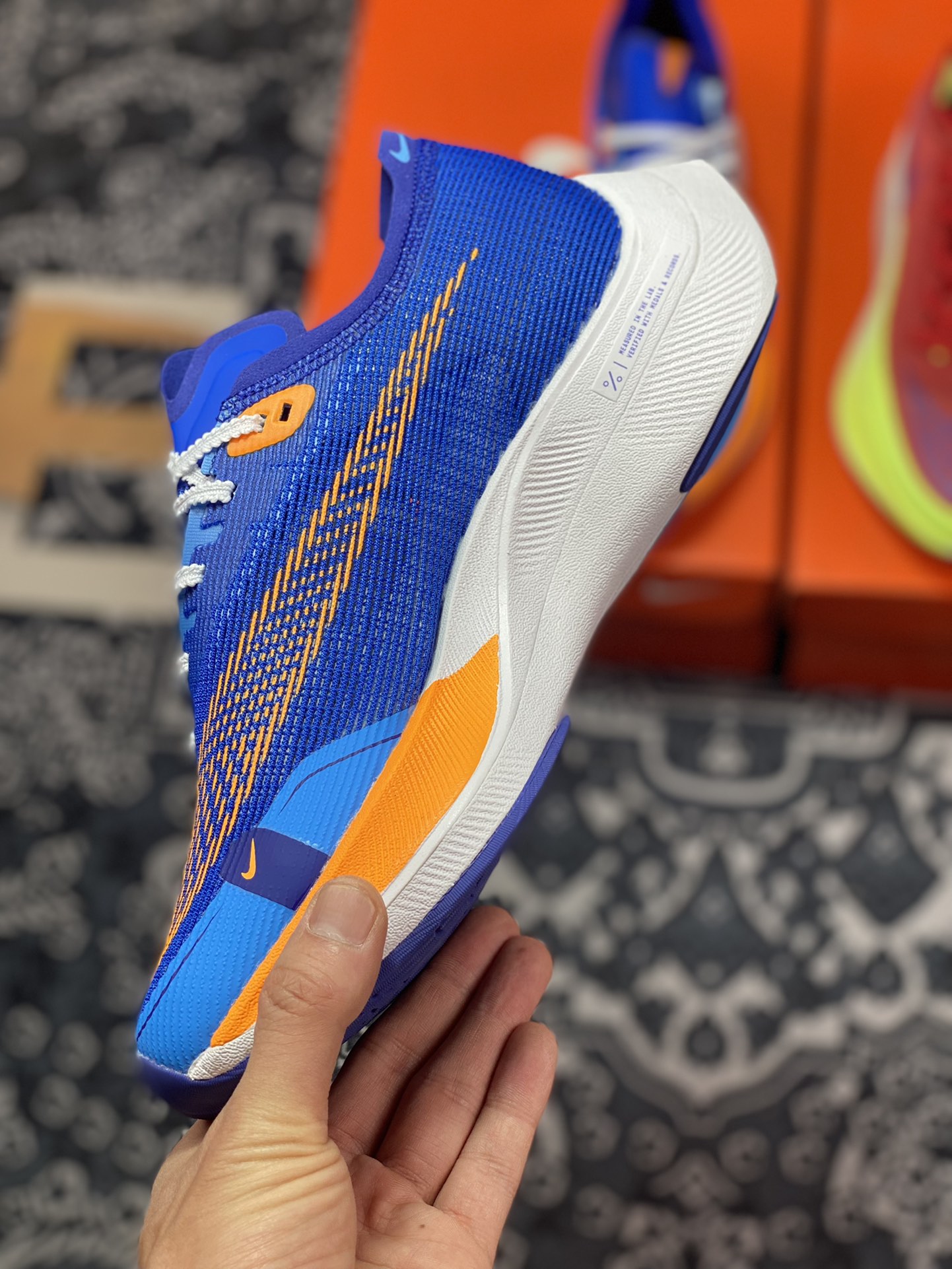 220 原装级别 Nike ZoomX Vaporfly Next% 2 白蓝橙 马拉松跑步鞋二代 FD0713-400