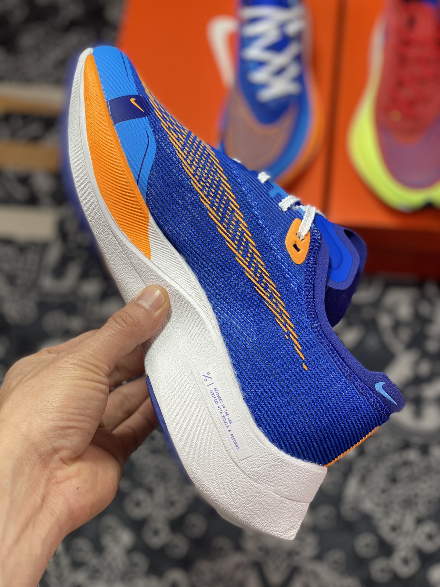 220 原装级别 Nike ZoomX Vaporfly Next% 2 白蓝橙 马拉松跑步鞋二代 FD0713-400