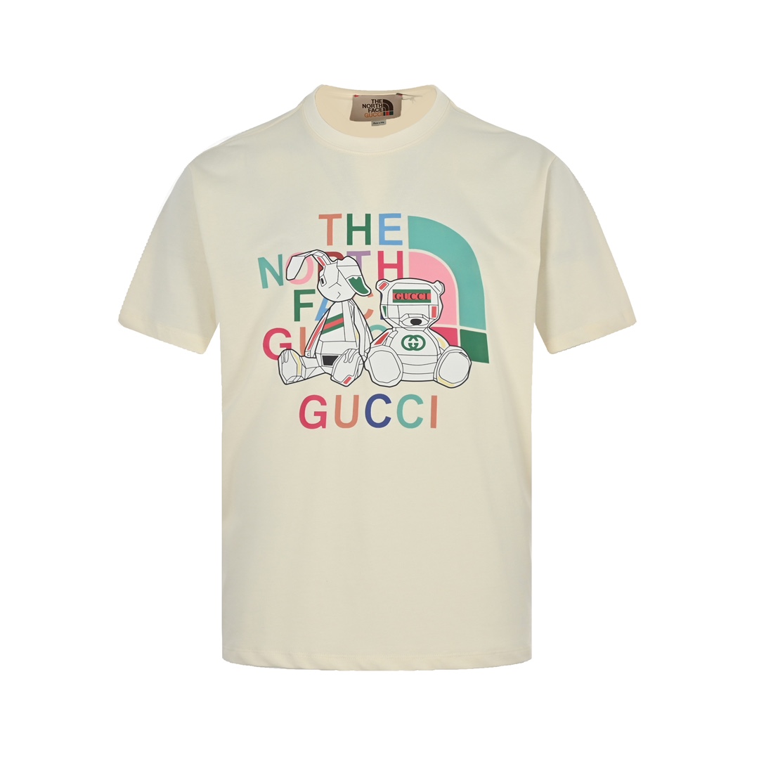 170 Gucci & TNF 联名款 公仔印花logo短袖