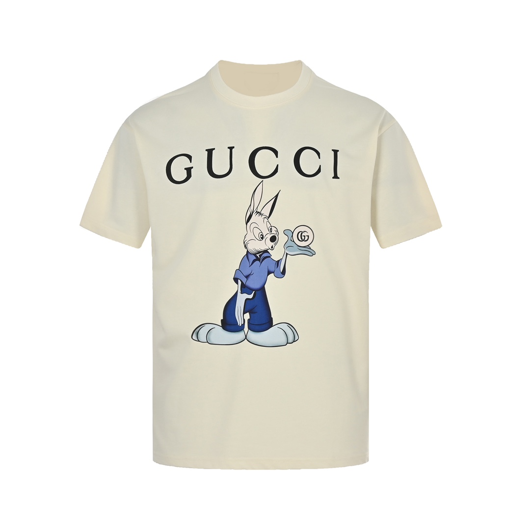 Gucci /古驰 23ss 大脚兔印花短袖 夏季新款